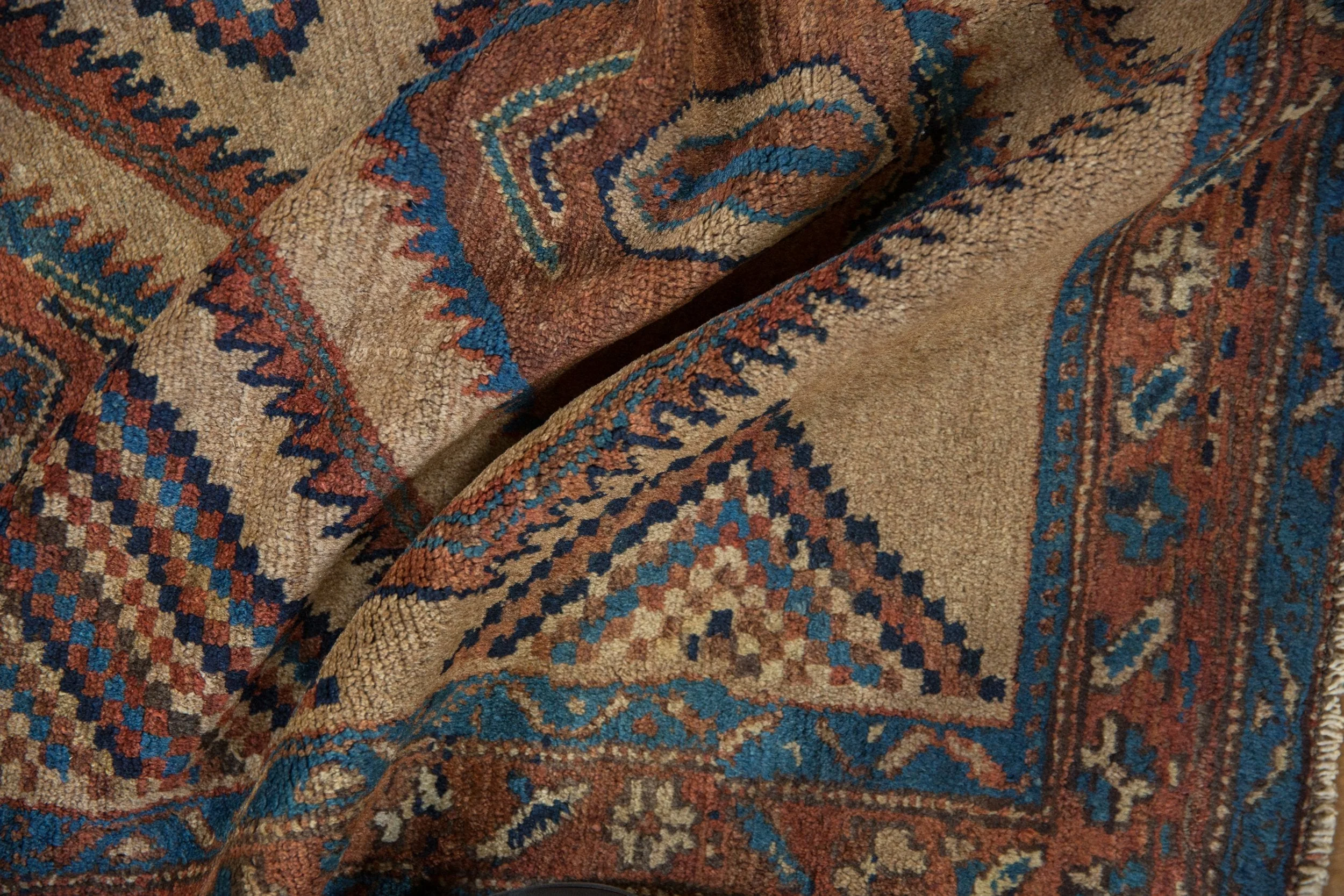 3x6 Antique Camel Hair Serab Rug Runner - Image 9