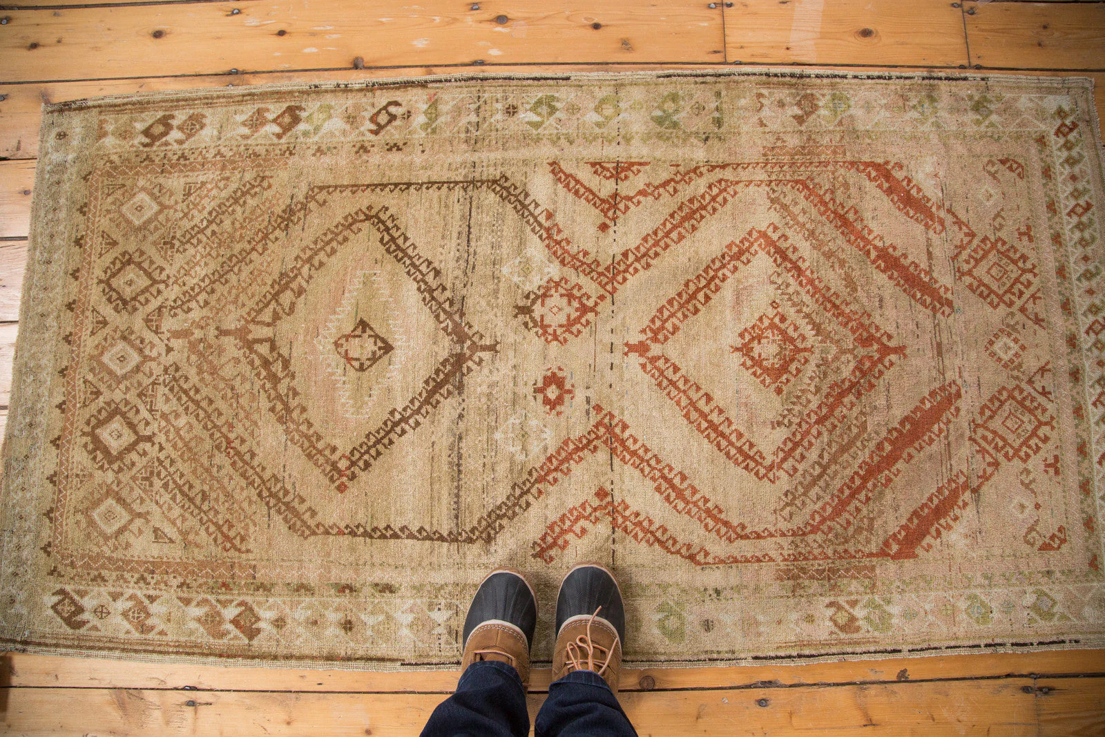 3x6 Distressed Vintage Afghani Rug Runner - Image 3