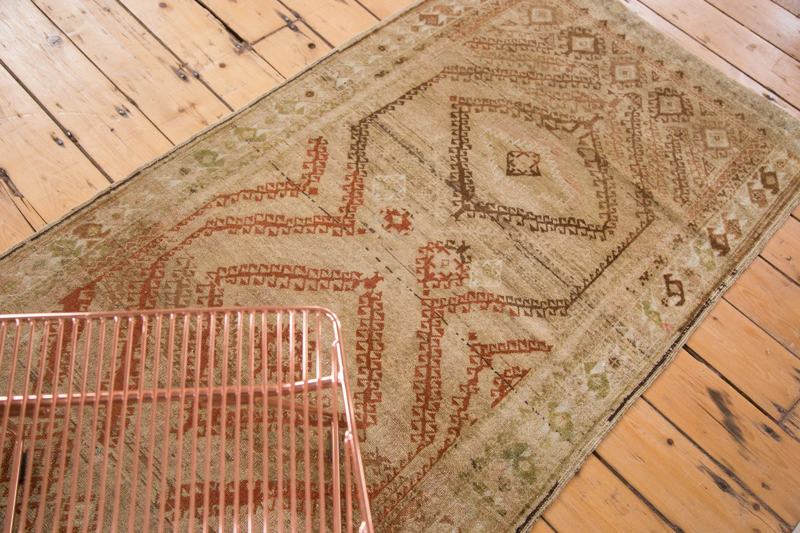 3x6 Distressed Vintage Afghani Rug Runner - Image 5