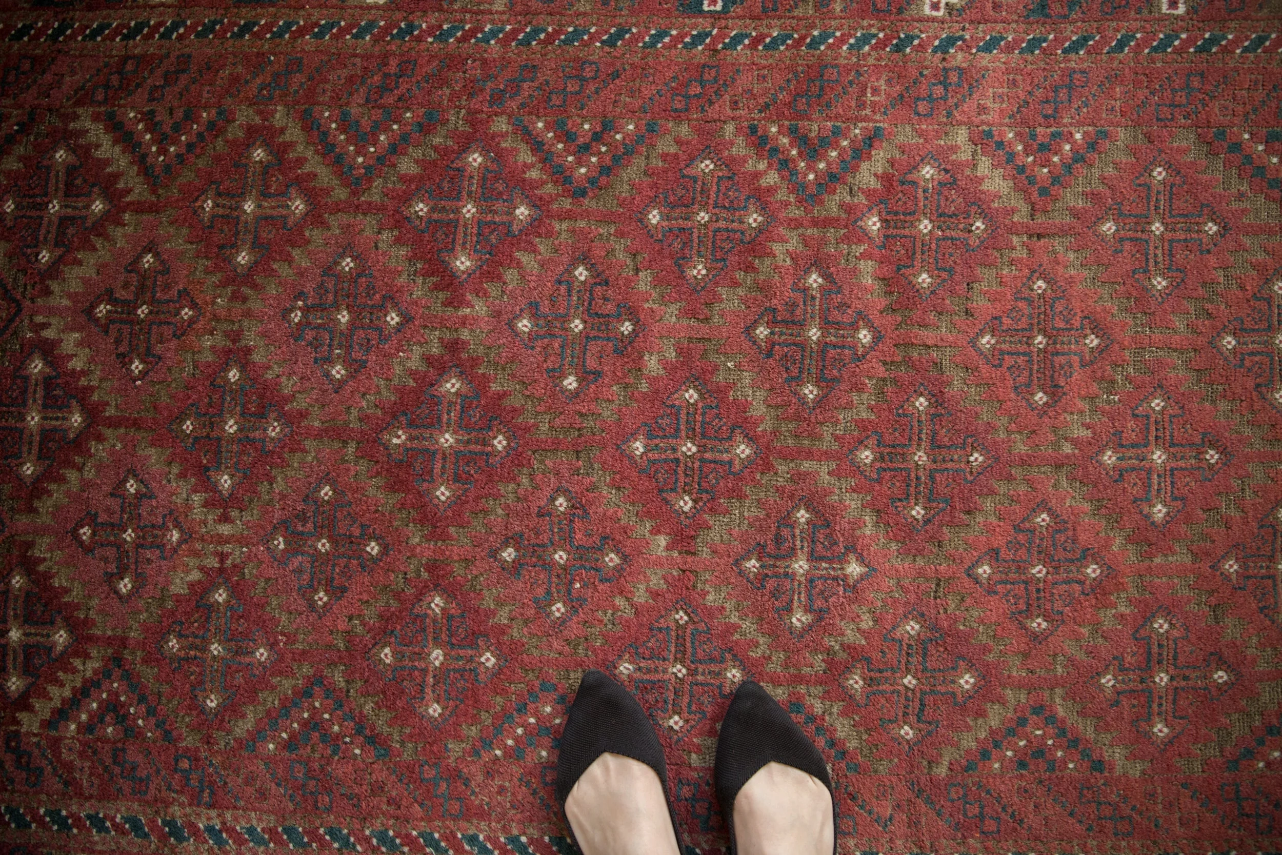 3x6 Vintage Distressed Belouch Rug Runner - Image 2