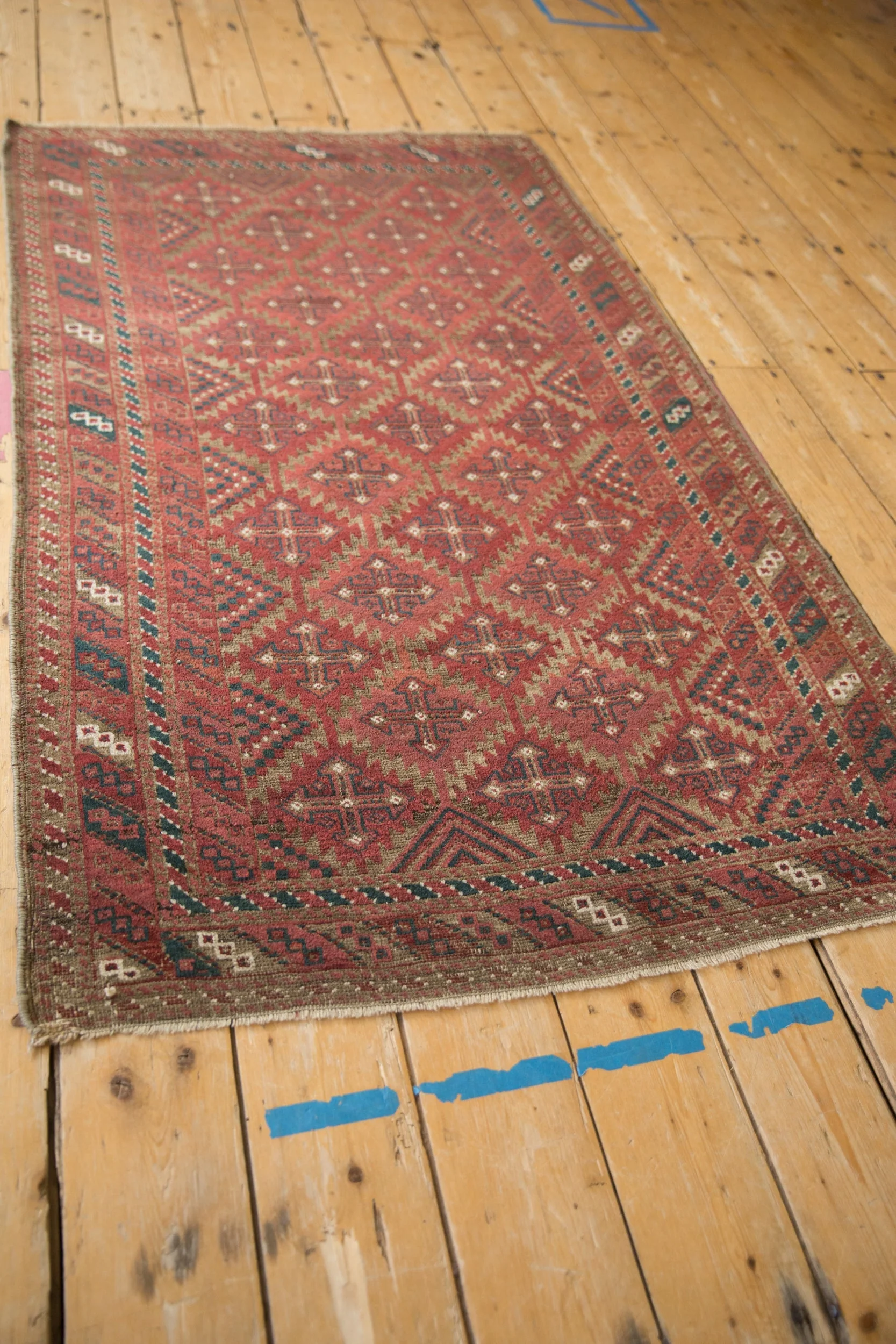 3x6 Vintage Distressed Belouch Rug Runner - Image 5