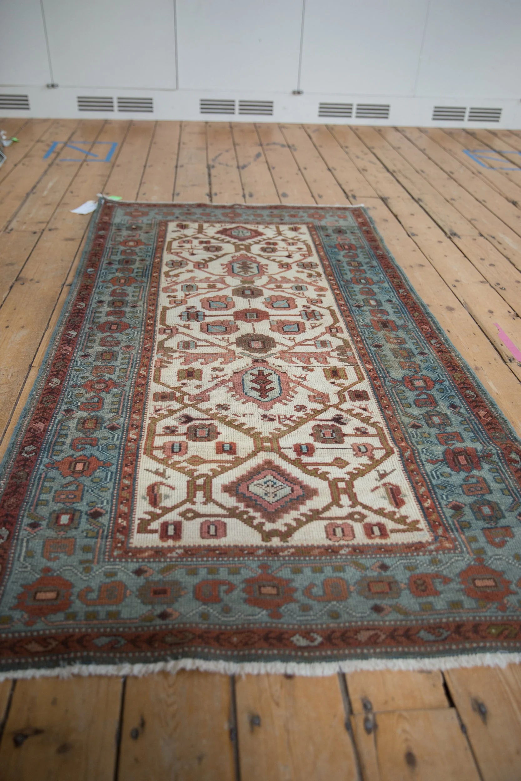 3x6 Vintage Distressed Hamadan Rug Runner - Image 3