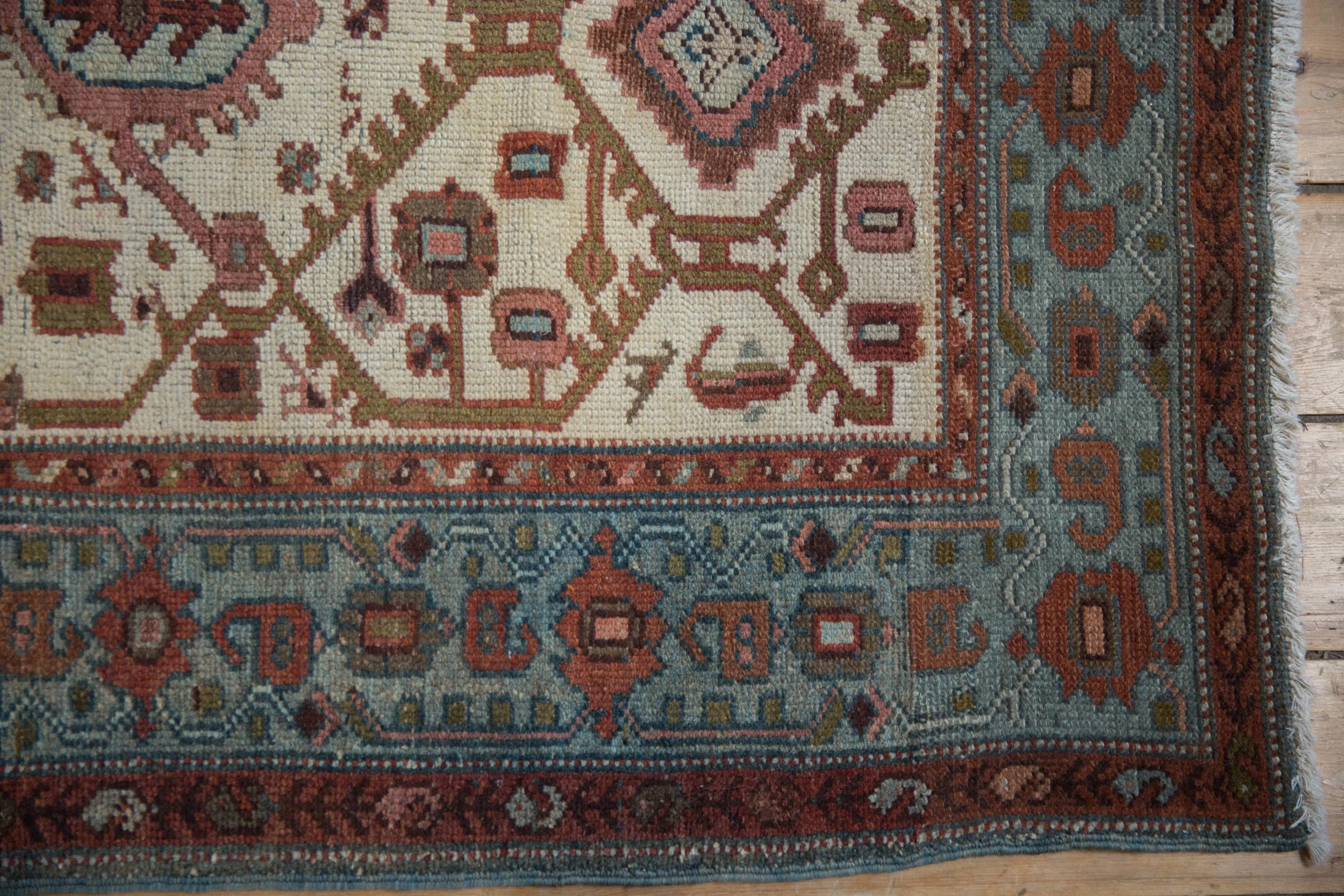 3x6 Vintage Distressed Hamadan Rug Runner - Image 4