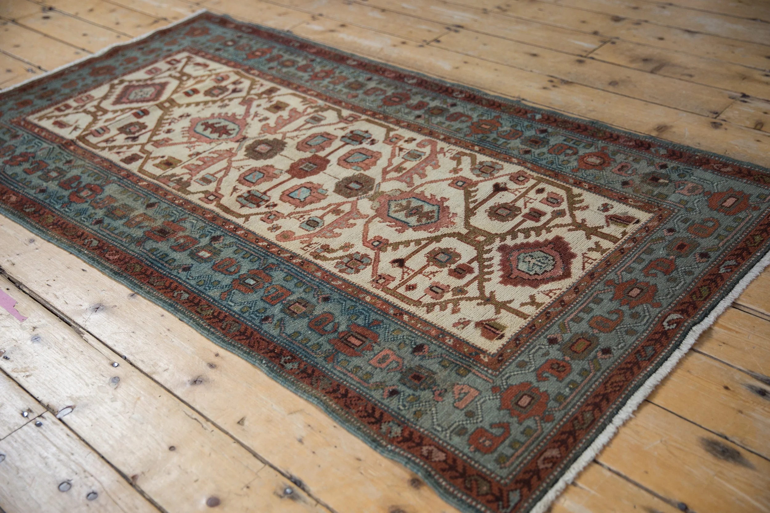 3x6 Vintage Distressed Hamadan Rug Runner - Image 5