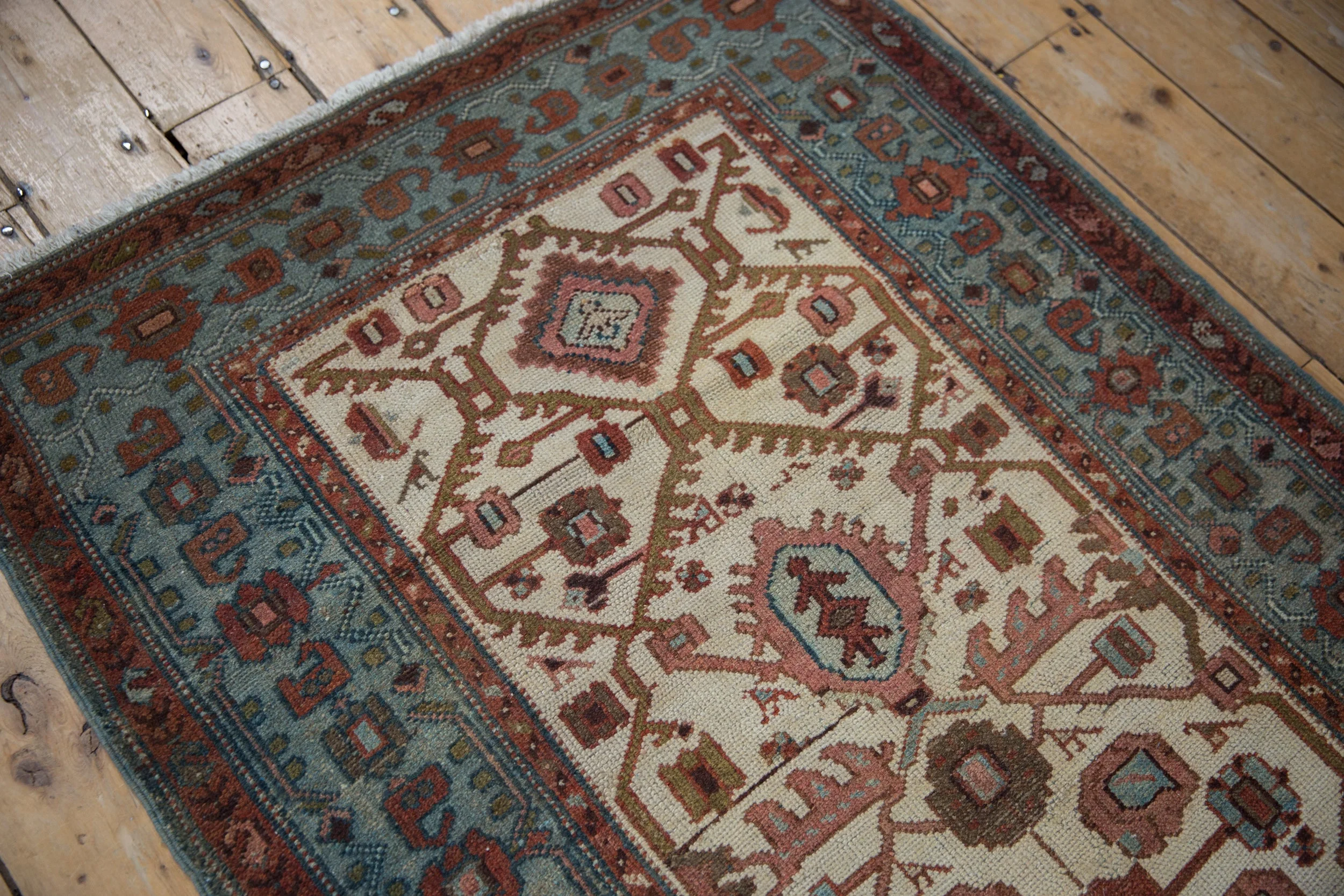 3x6 Vintage Distressed Hamadan Rug Runner - Image 6