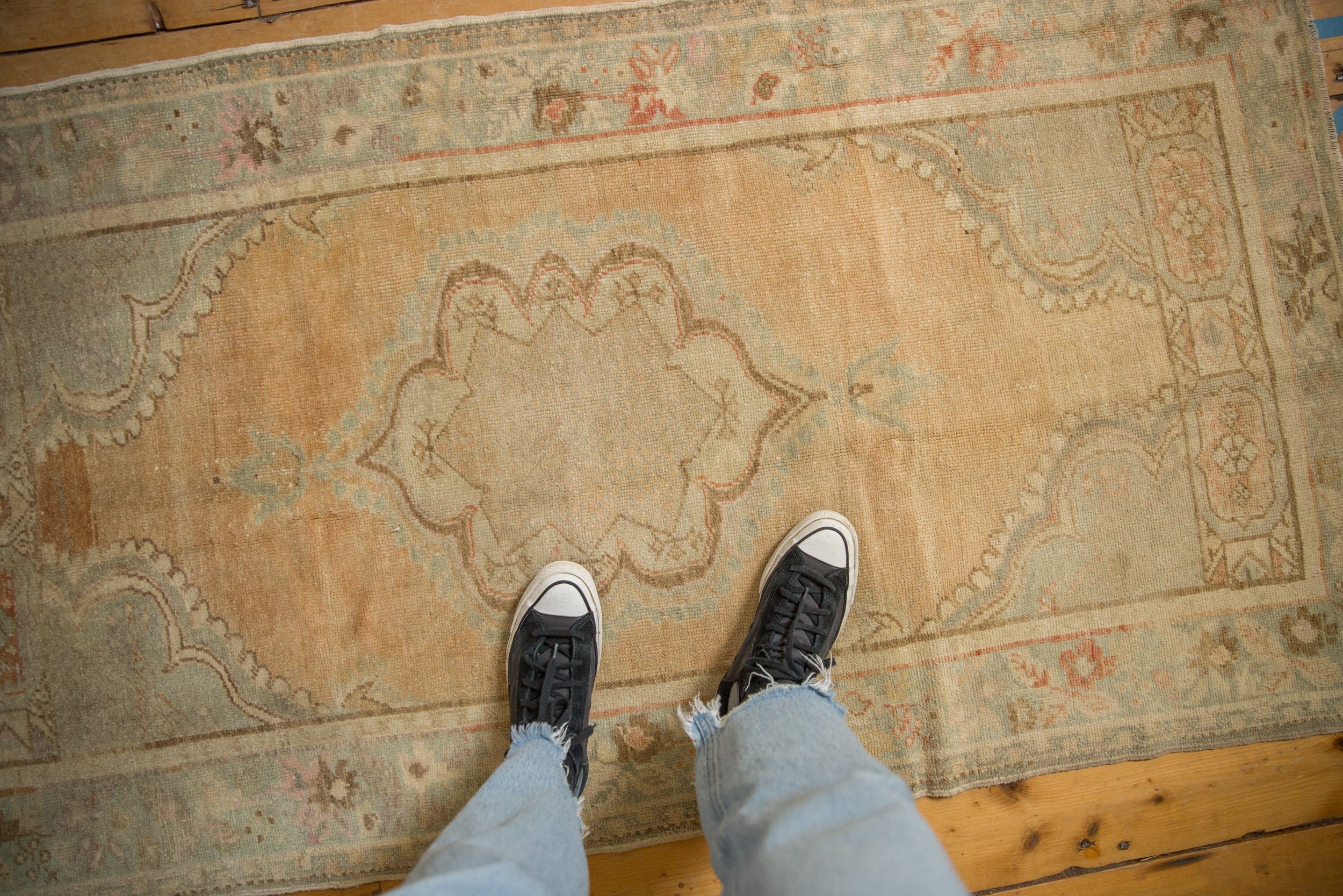3x6 Vintage Distressed Oushak Rug Runner - Image 2