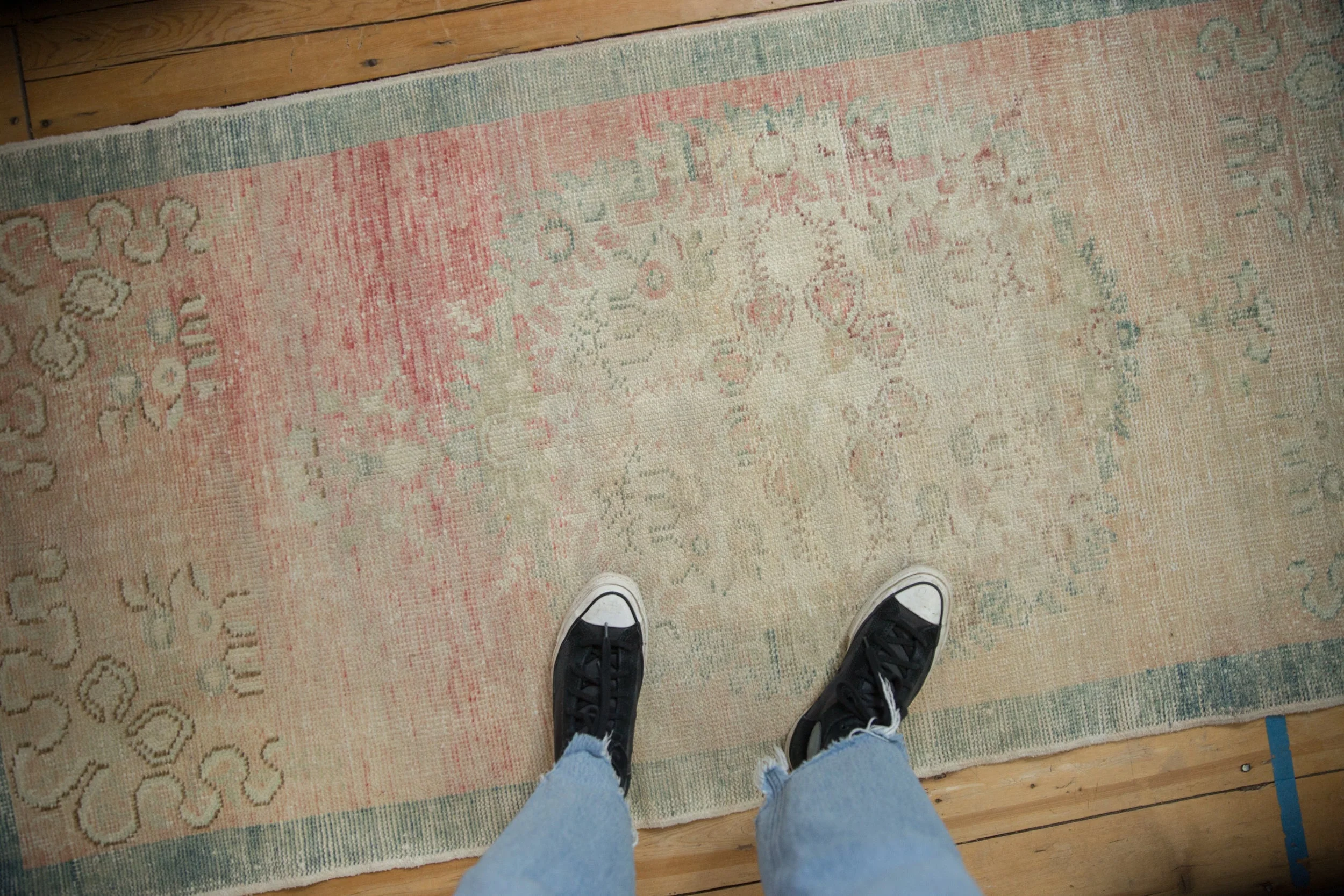 3x6 Vintage Distressed Oushak Rug Runner - Image 2
