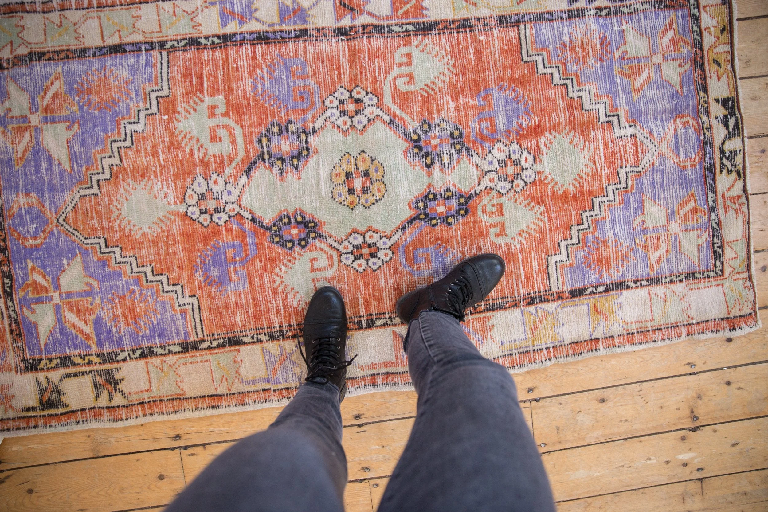 3x6 Vintage Distressed Oushak Rug Runner - Image 2