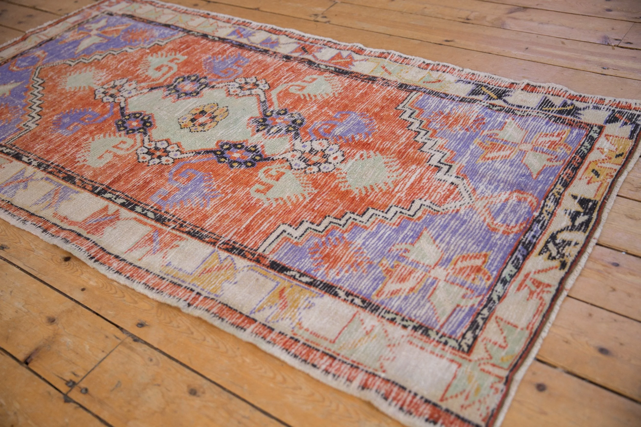 3x6 Vintage Distressed Oushak Rug Runner - Image 3