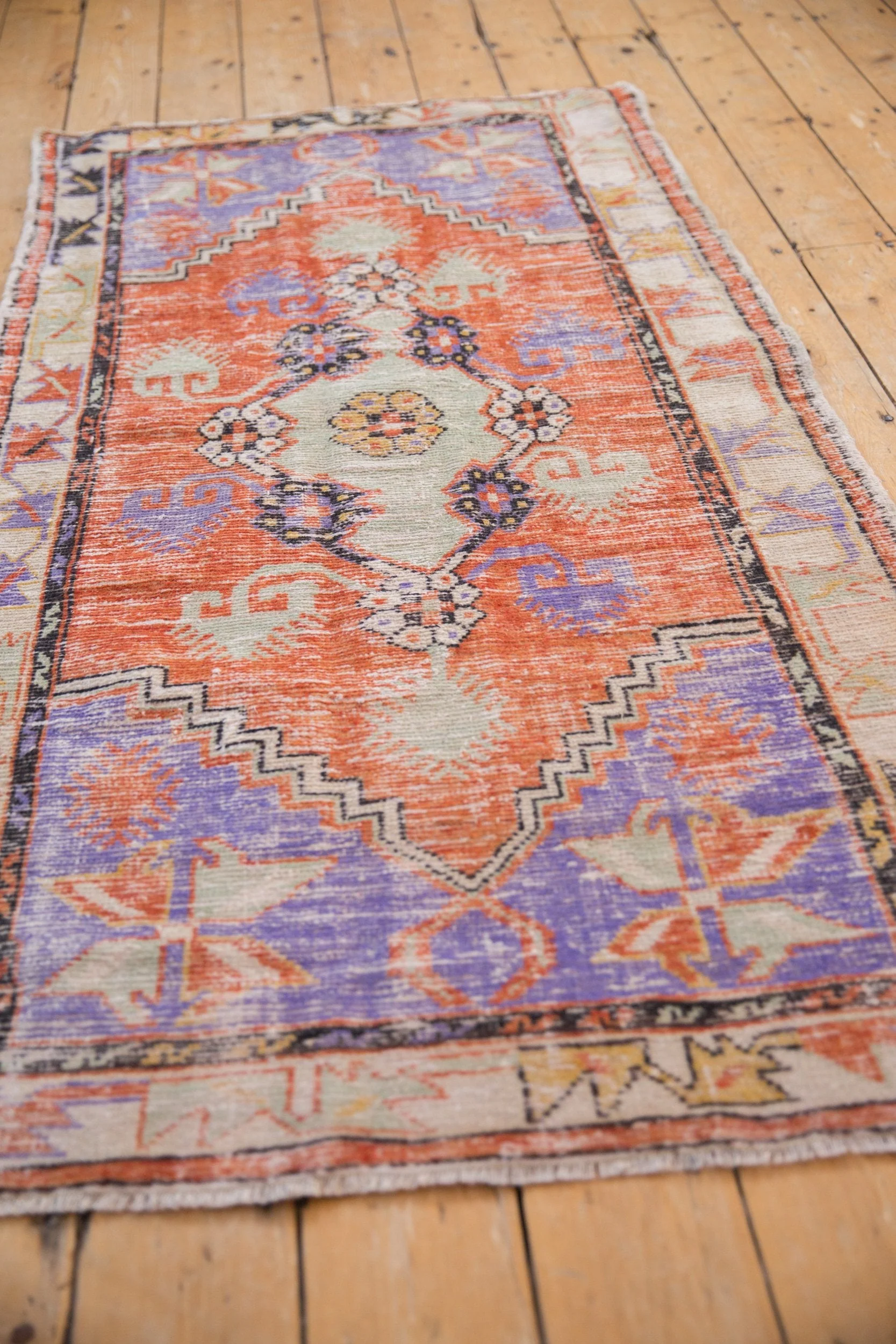 3x6 Vintage Distressed Oushak Rug Runner - Image 6