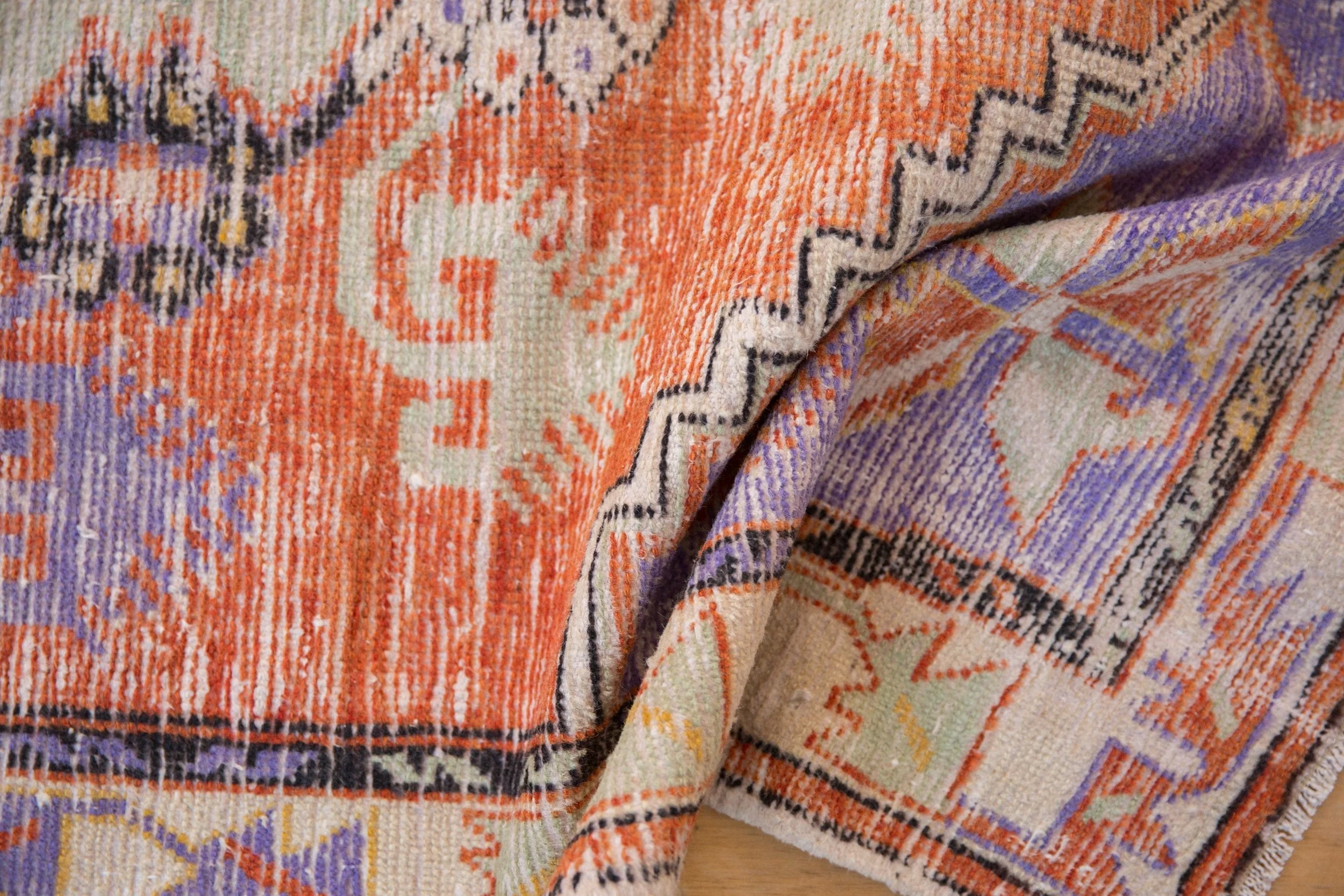 3x6 Vintage Distressed Oushak Rug Runner - Image 8