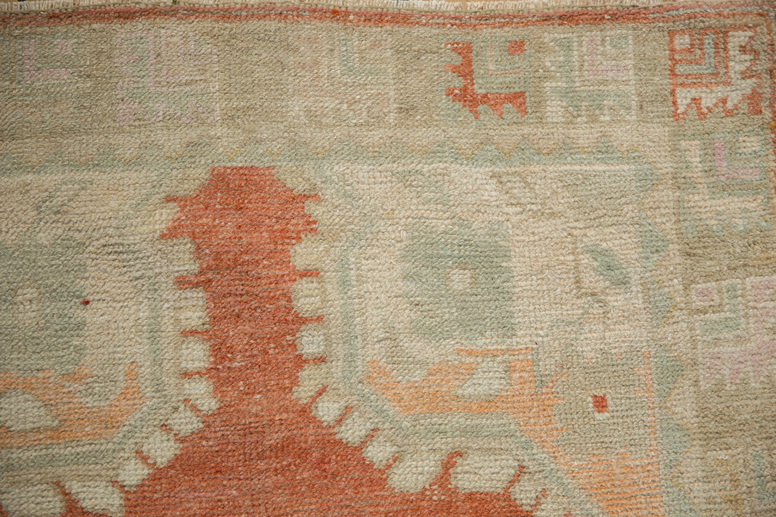 RESERVED 3x6 Vintage Distressed Oushak Rug Runner - Image 3