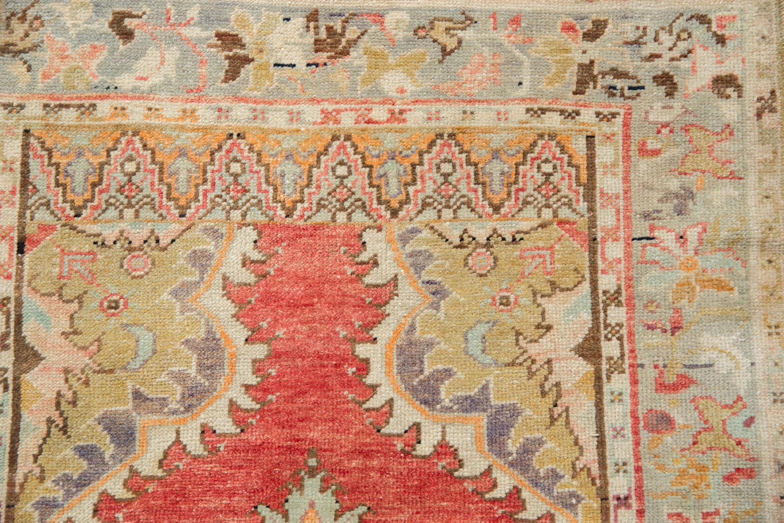 3x6 Vintage Distressed Oushak Rug Runner - Image 3