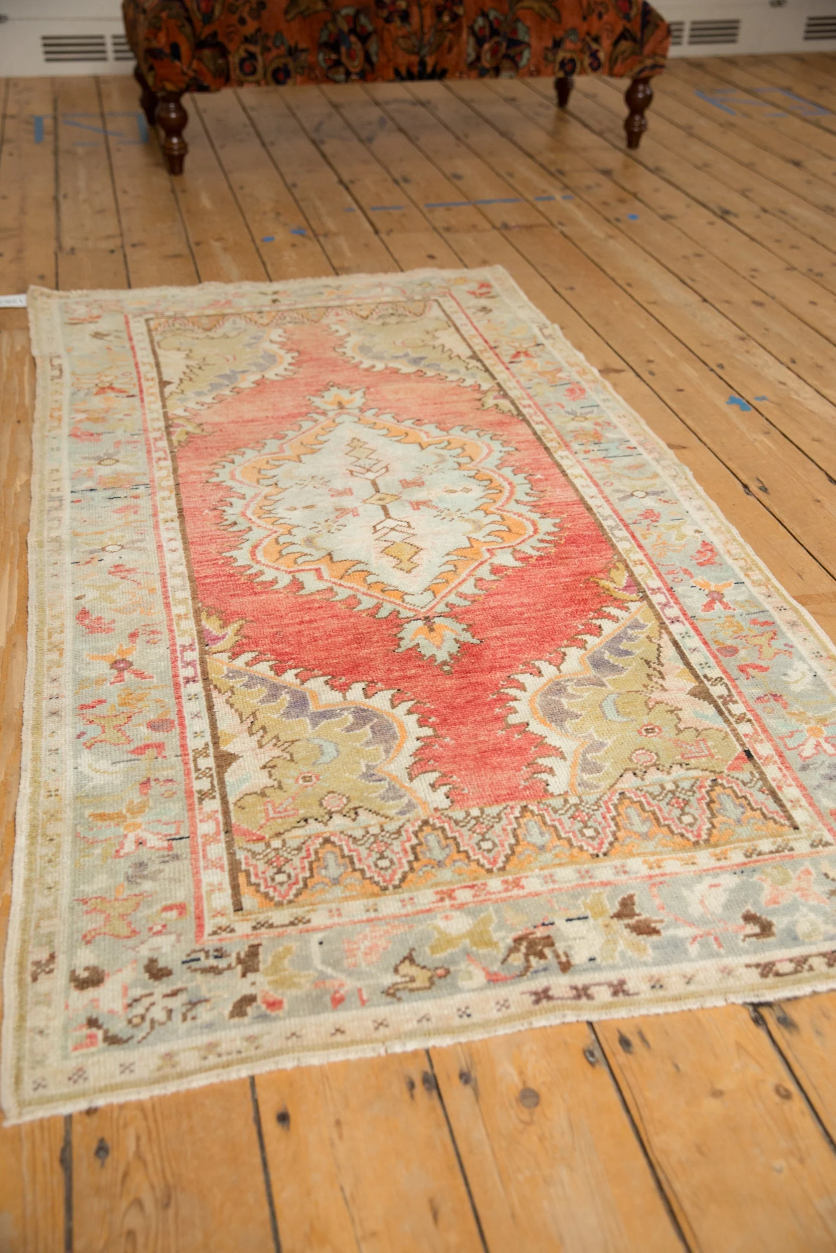 3x6 Vintage Distressed Oushak Rug Runner - Image 4