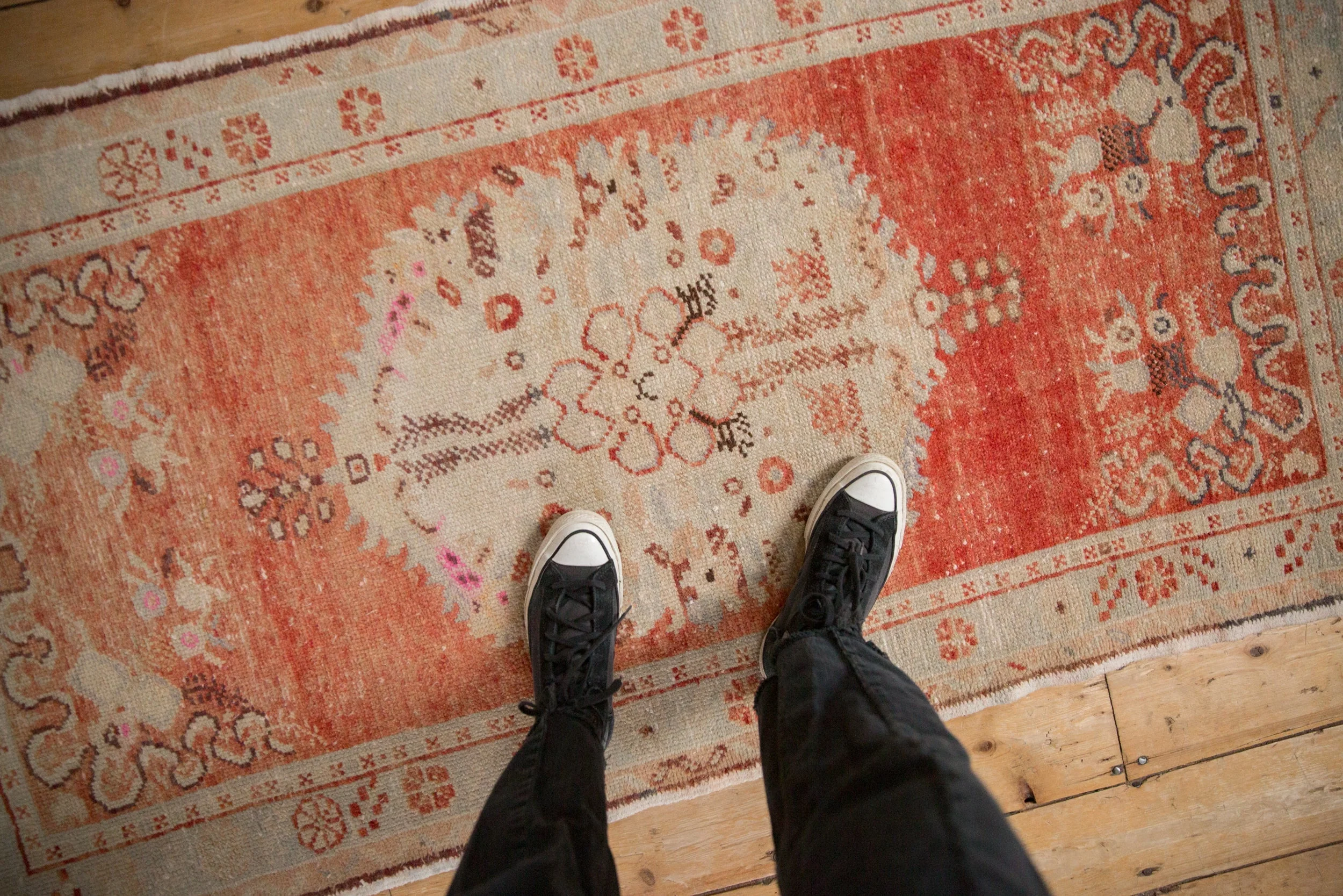 3x6 Vintage Distressed Oushak Rug Runner - Image 2