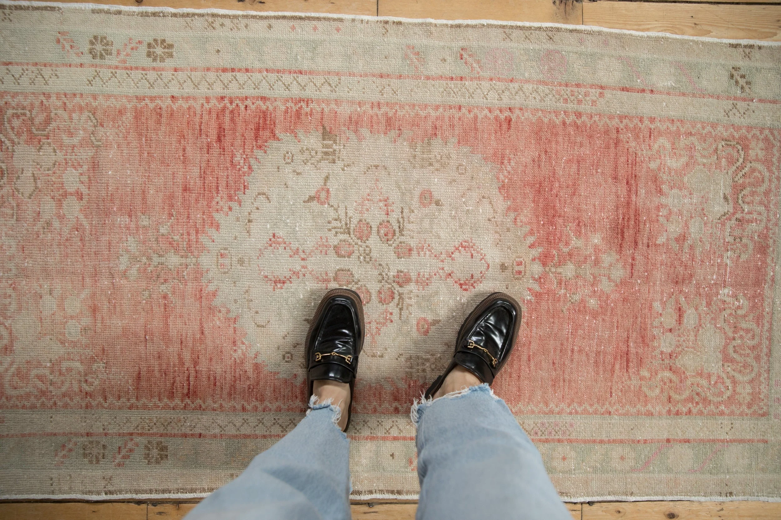3x6 Vintage Distressed Oushak Rug Runner - Image 2