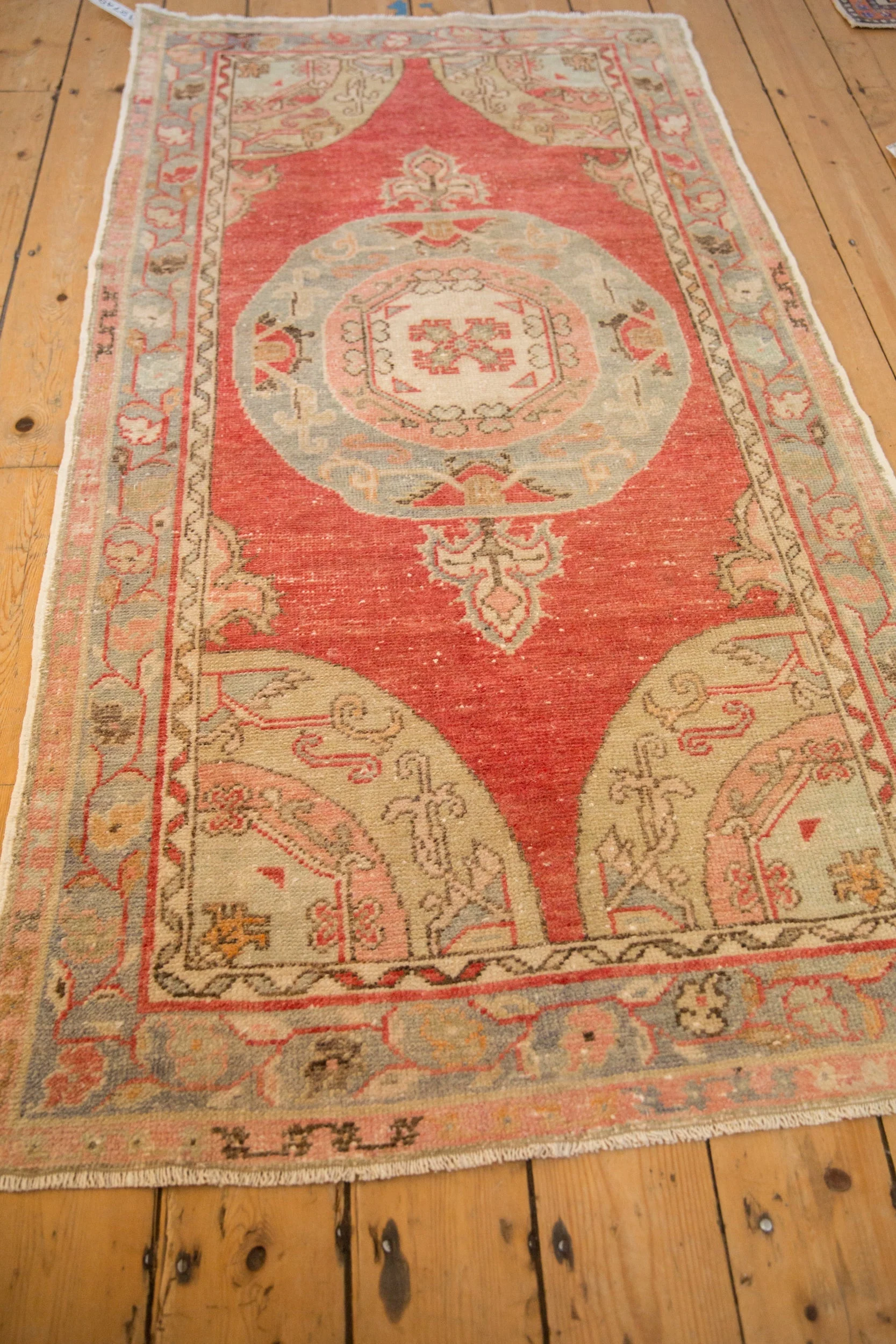 3x6 Vintage Distressed Oushak Rug Runner - Image 4