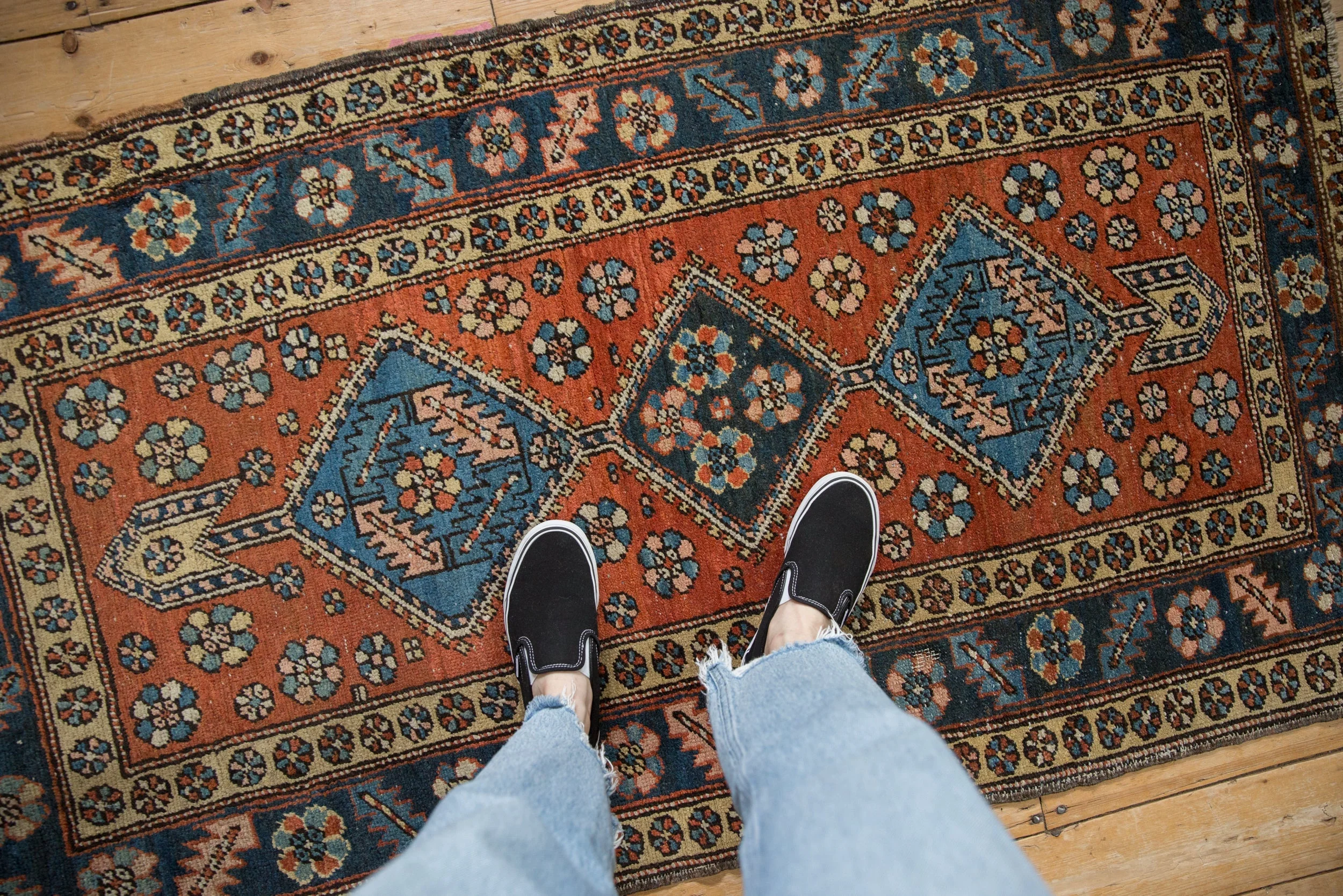 3x6 Vintage Heriz Rug Runner - Image 2