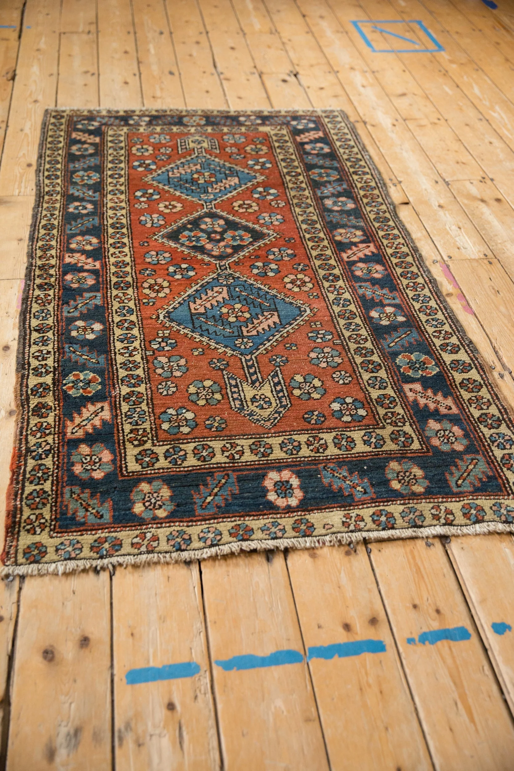 3x6 Vintage Heriz Rug Runner - Image 8