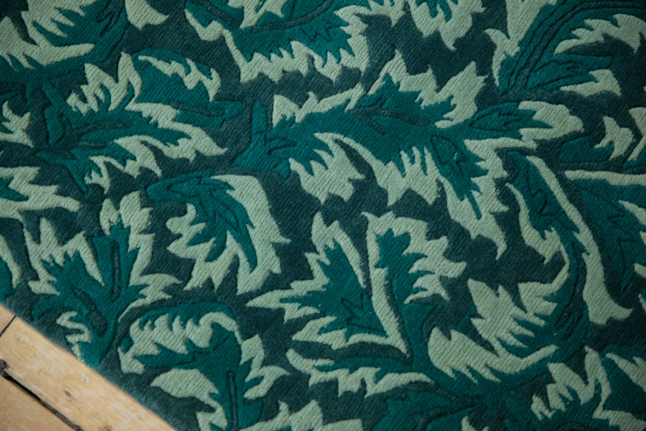 3x7.5 Vintage Contemporary Indian William Morris Design Rug Runner - Image 5