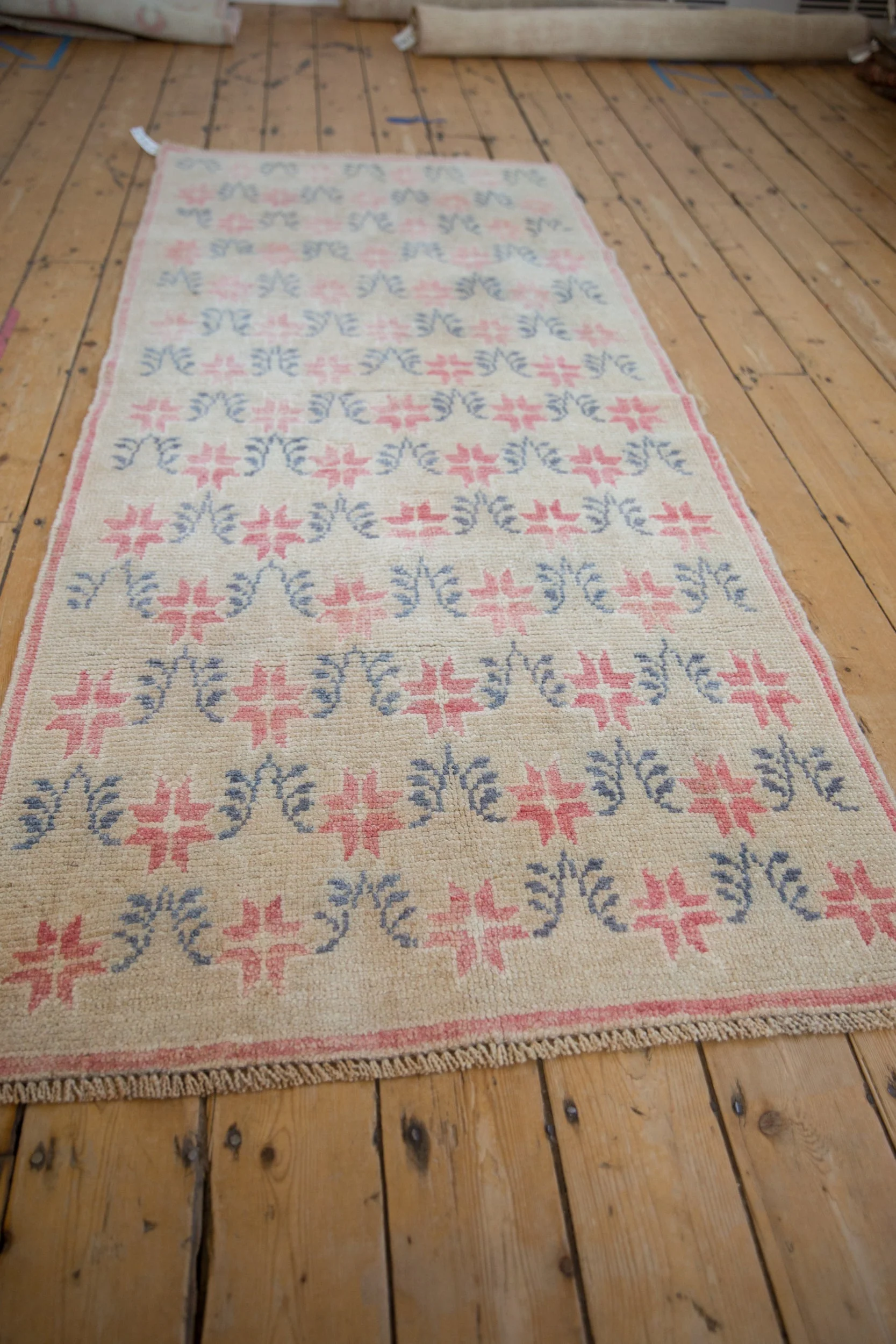 3x7.5 Vintage Distressed Oushak Rug Runner - Image 4