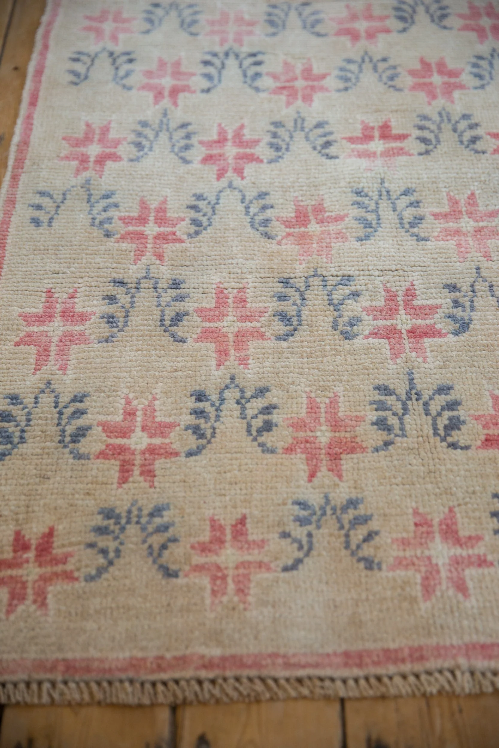 3x7.5 Vintage Distressed Oushak Rug Runner - Image 5