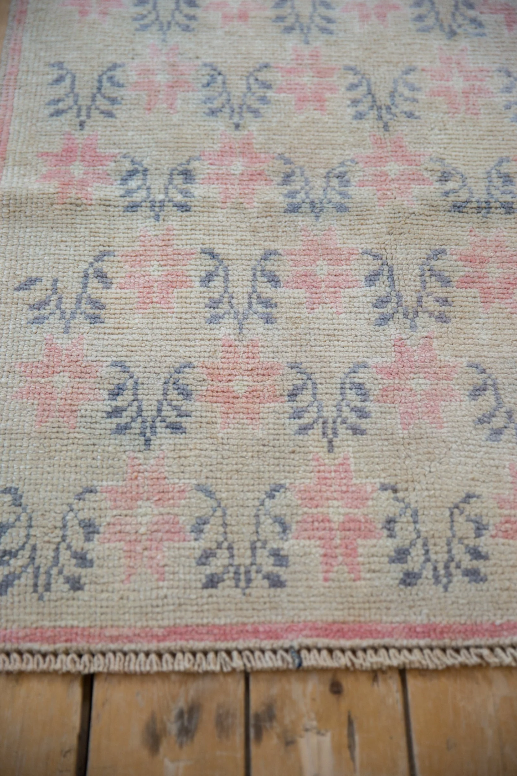 3x7.5 Vintage Distressed Oushak Rug Runner - Image 7
