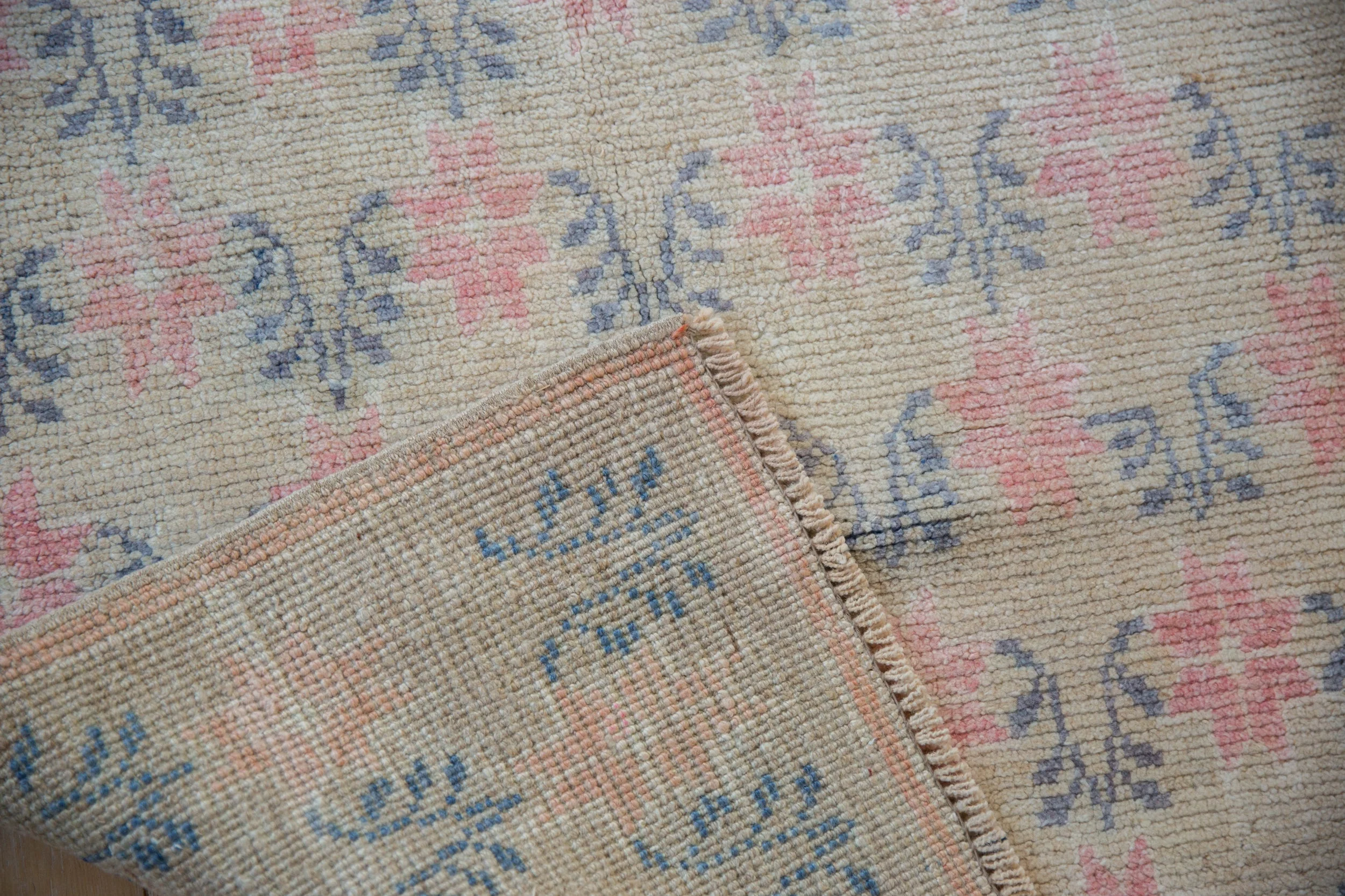 3x7.5 Vintage Distressed Oushak Rug Runner - Image 9