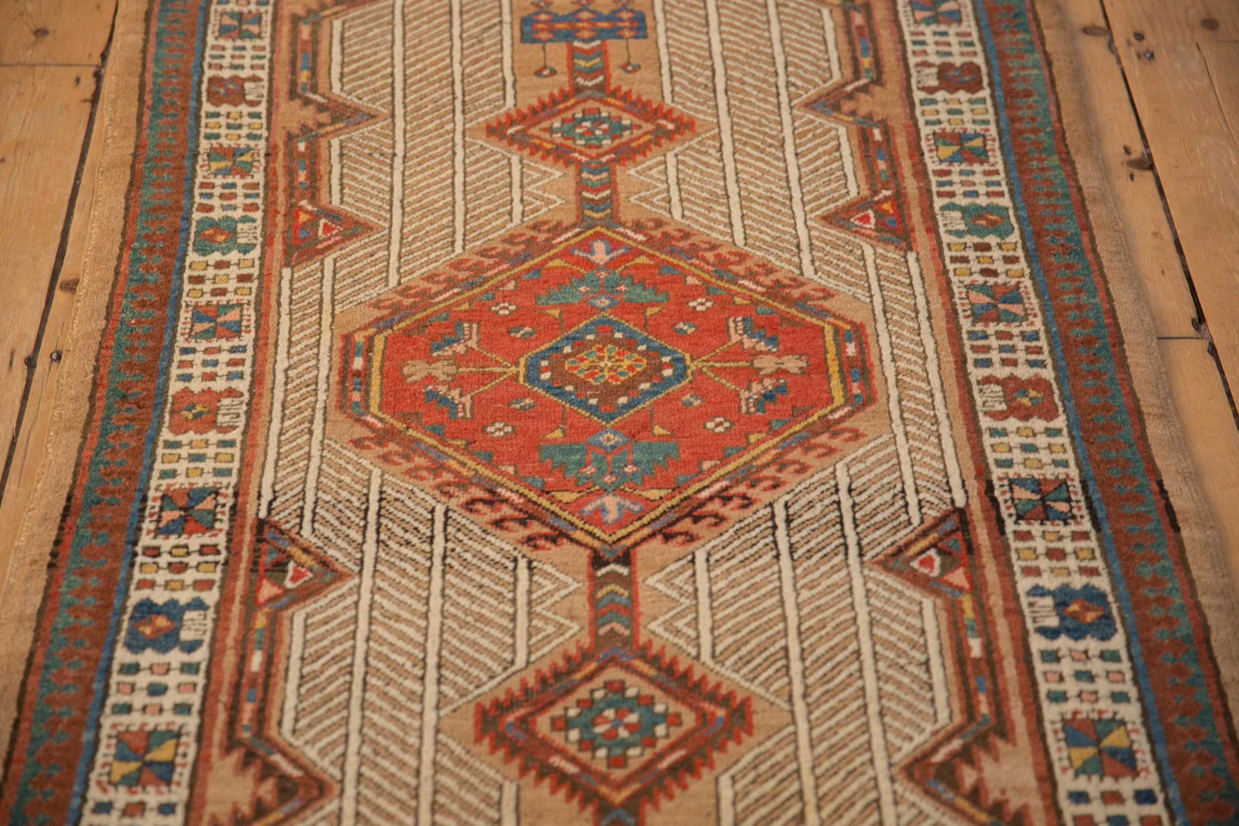3x7.5 Vintage Serab Rug Runner - Image 6
