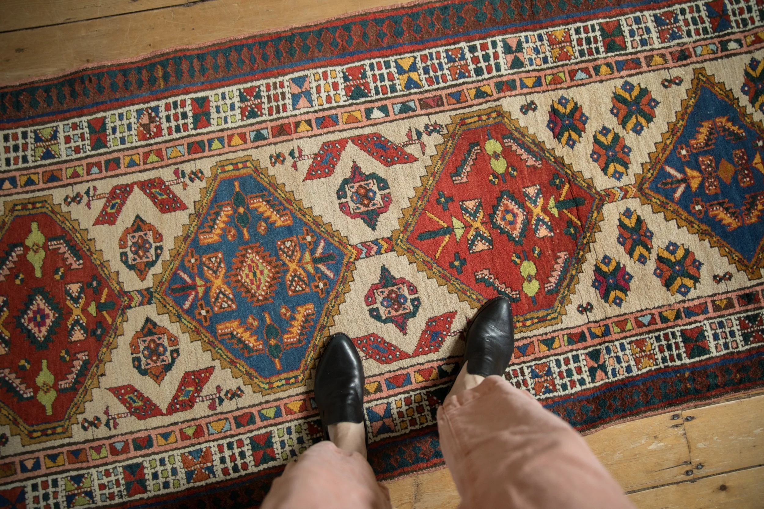 3x7.5 Vintage Serab Rug Runner - Image 2