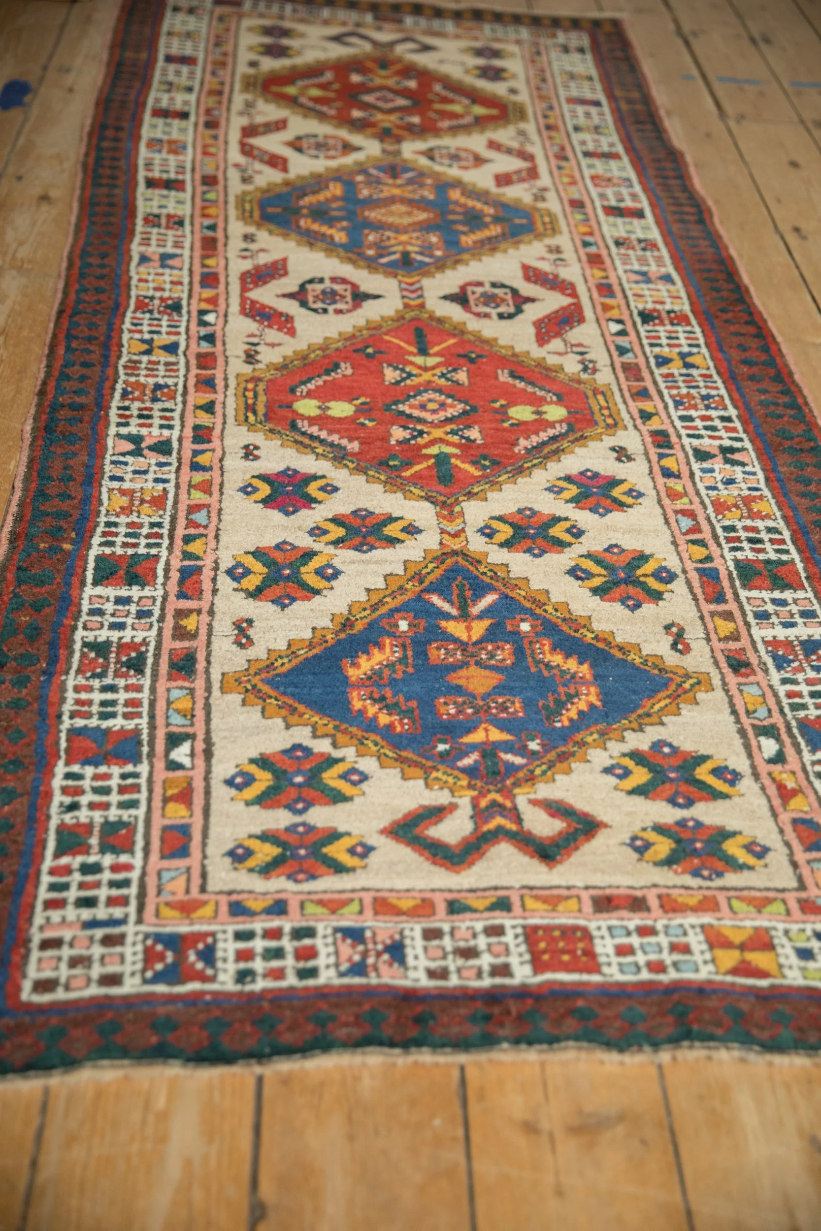3x7.5 Vintage Serab Rug Runner - Image 4