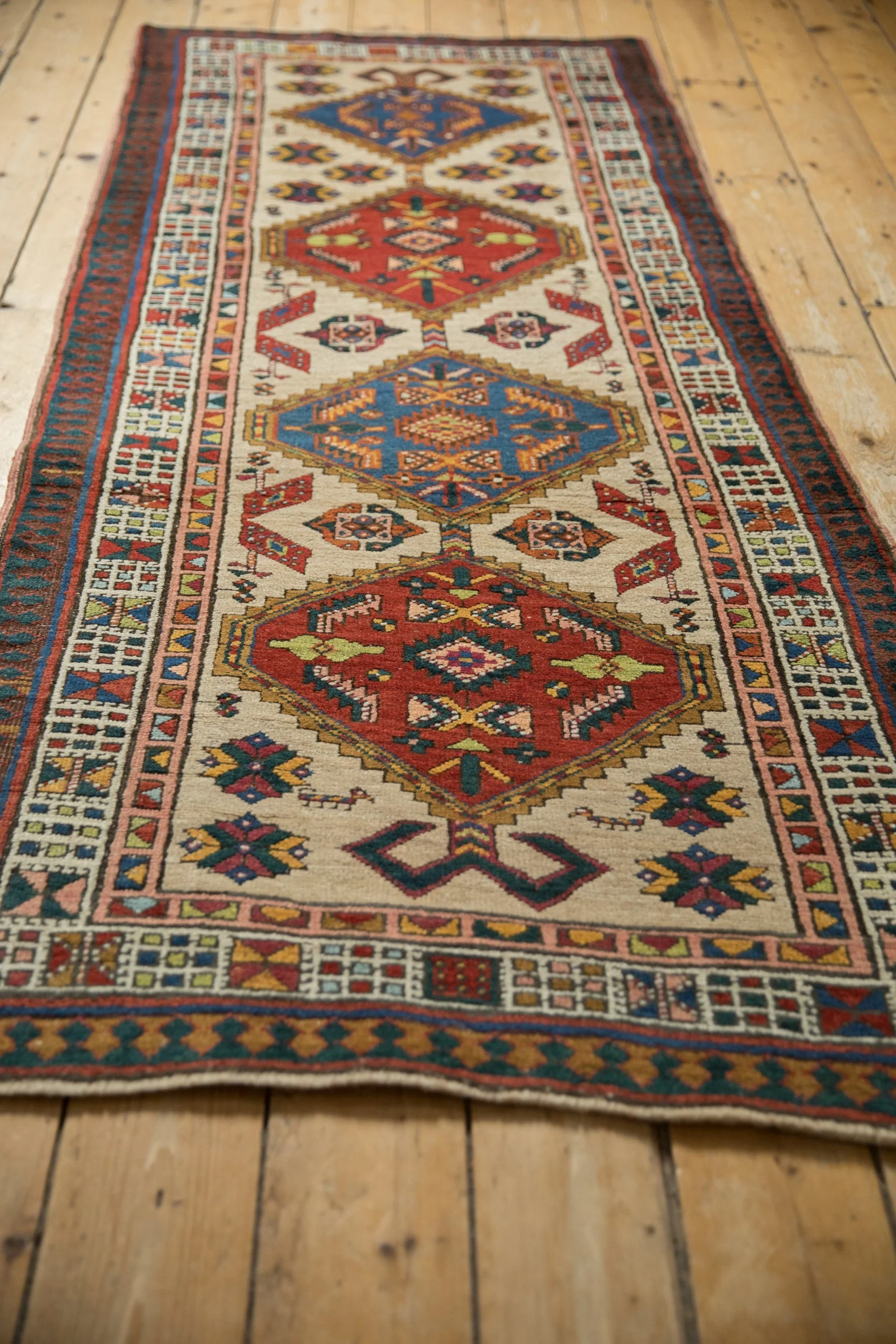 3x7.5 Vintage Serab Rug Runner - Image 7