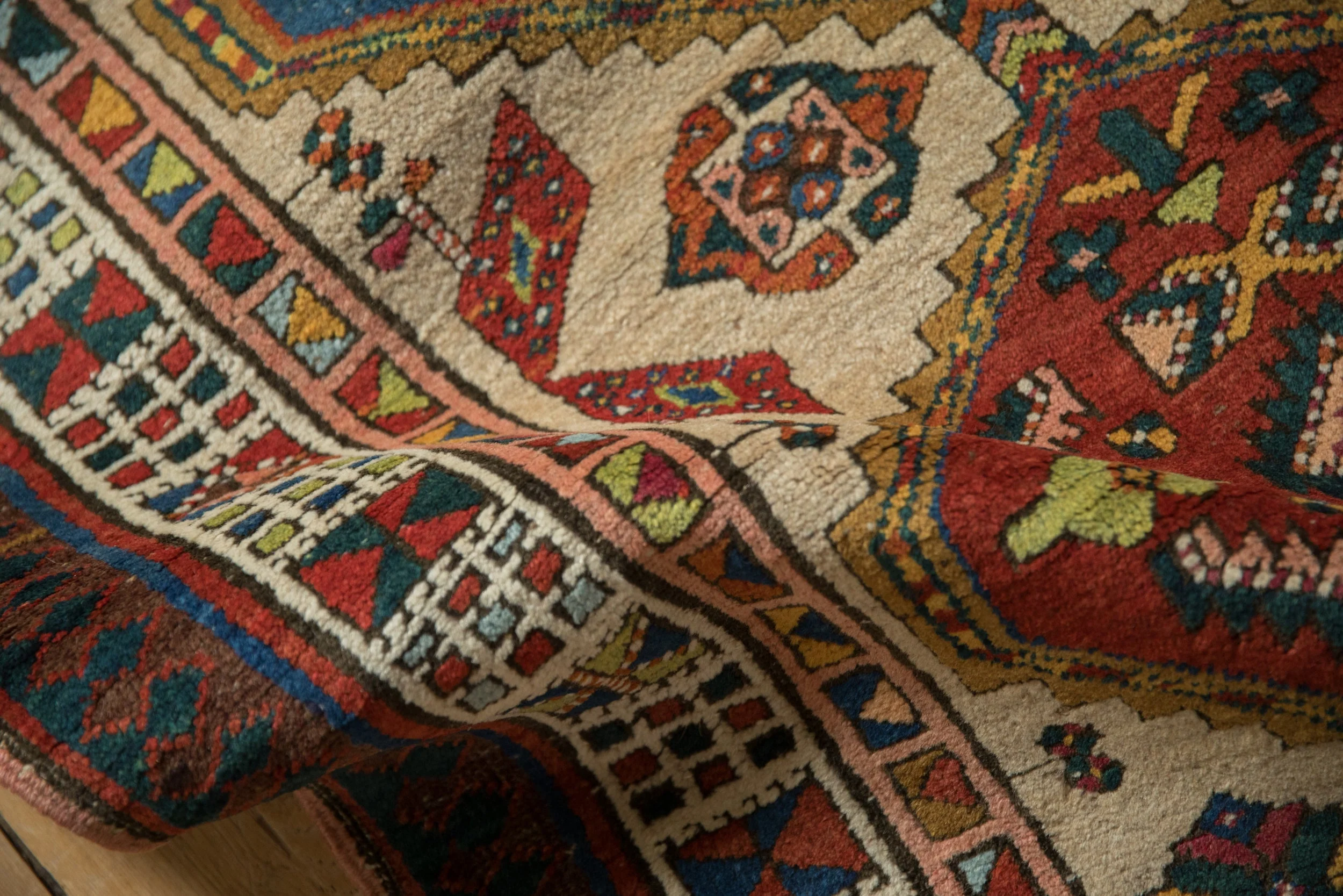 3x7.5 Vintage Serab Rug Runner - Image 9
