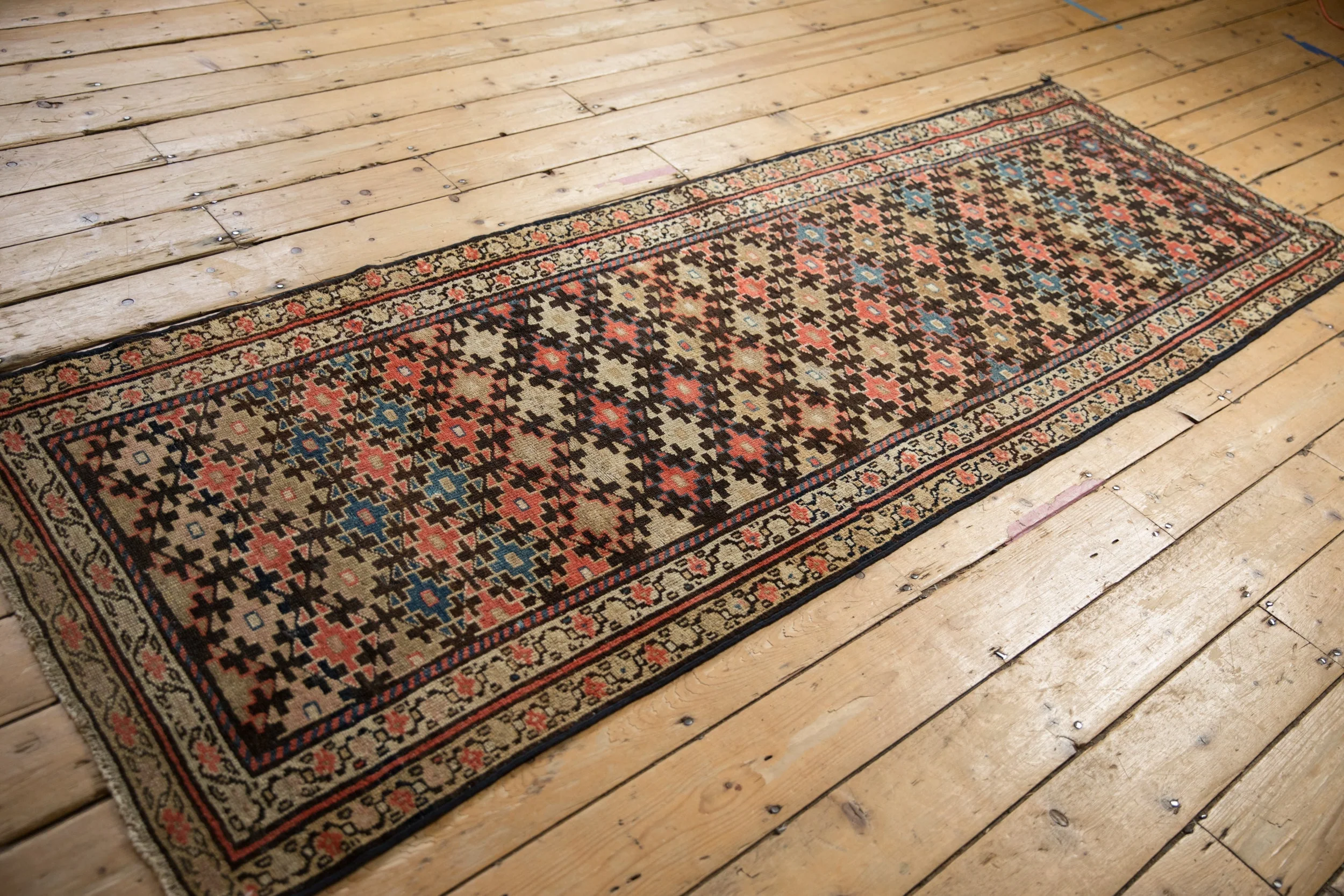 3x8.5 Antique Fragment Kurdish Malayer Rug Runner - Image 10