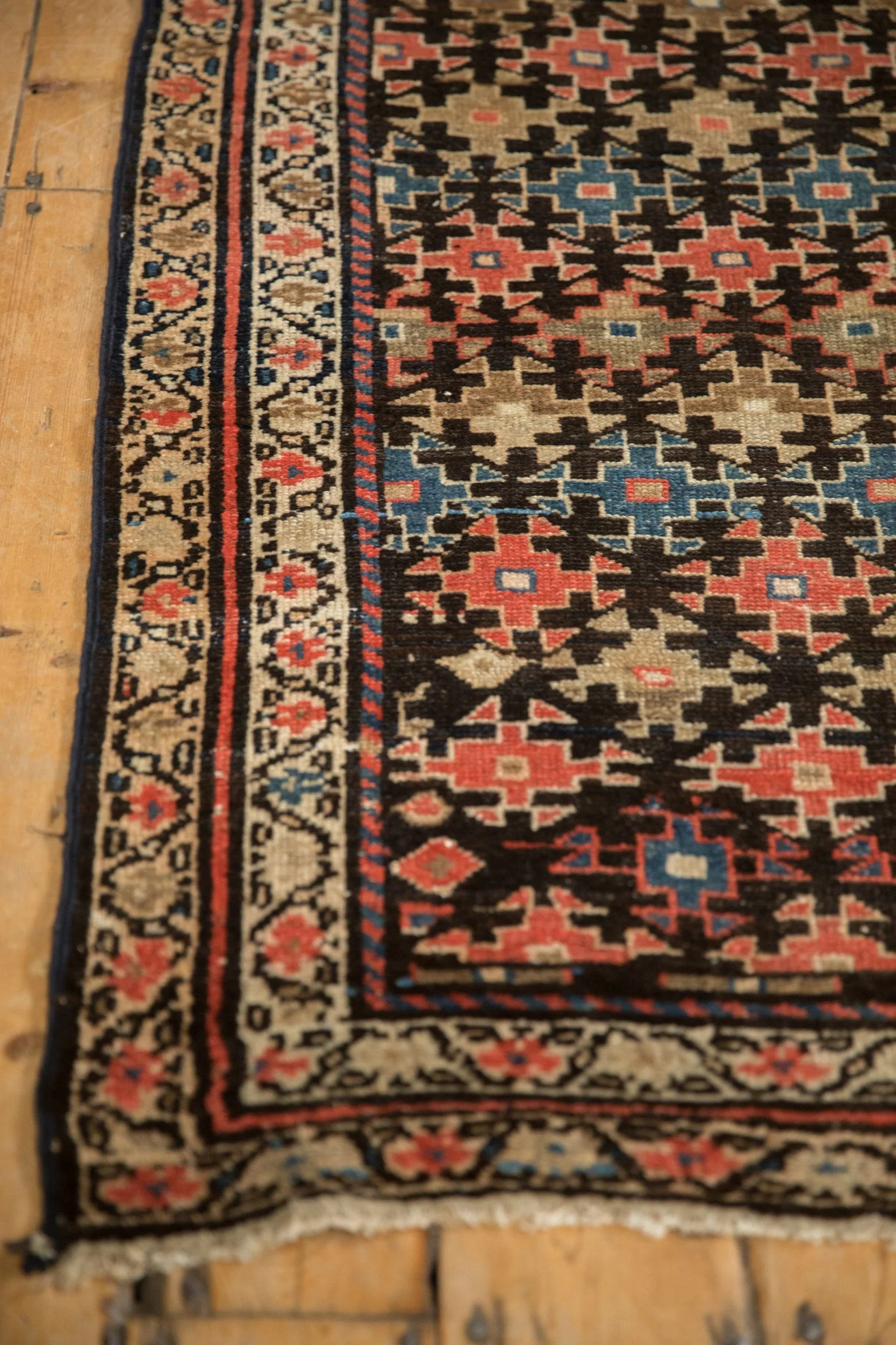 3x8.5 Antique Fragment Kurdish Malayer Rug Runner - Image 5