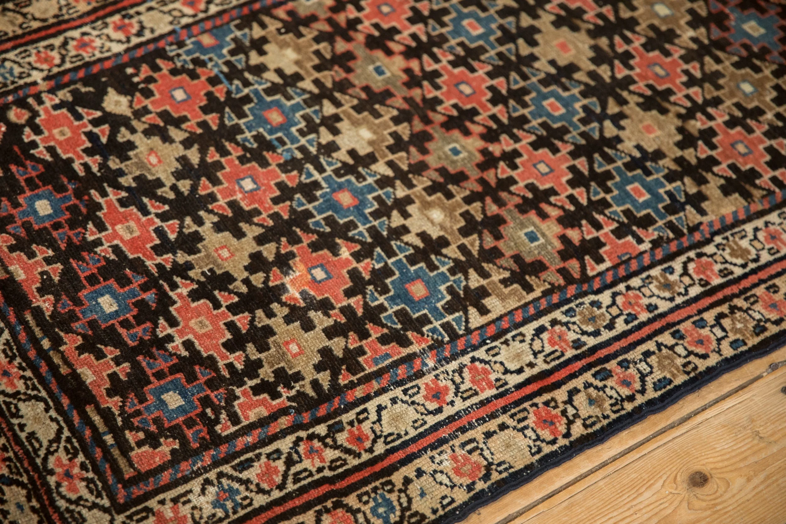 3x8.5 Antique Fragment Kurdish Malayer Rug Runner - Image 6