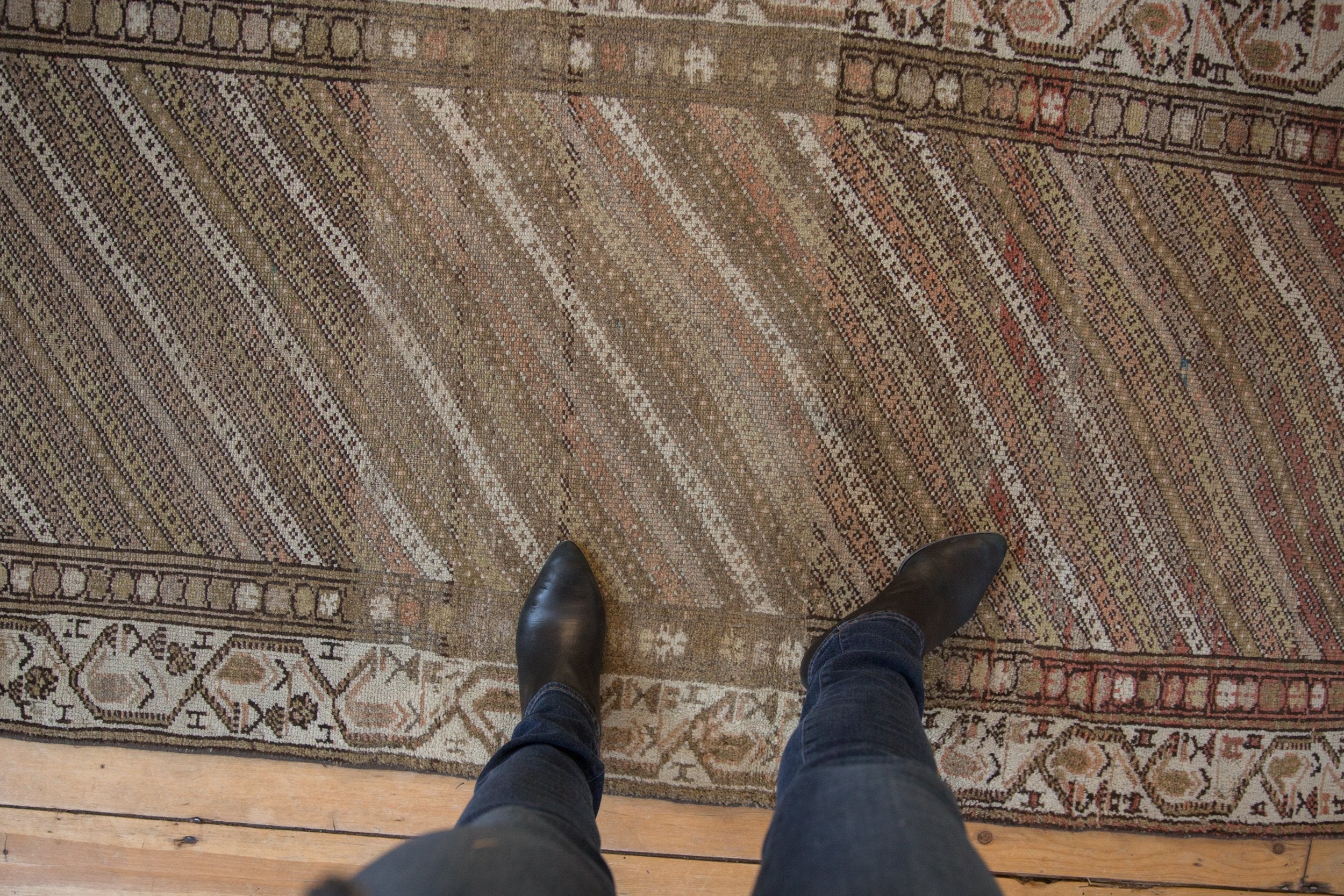 RESERVED 3x8.5 Vintage Distressed Hamadan Rug Runner - Image 2