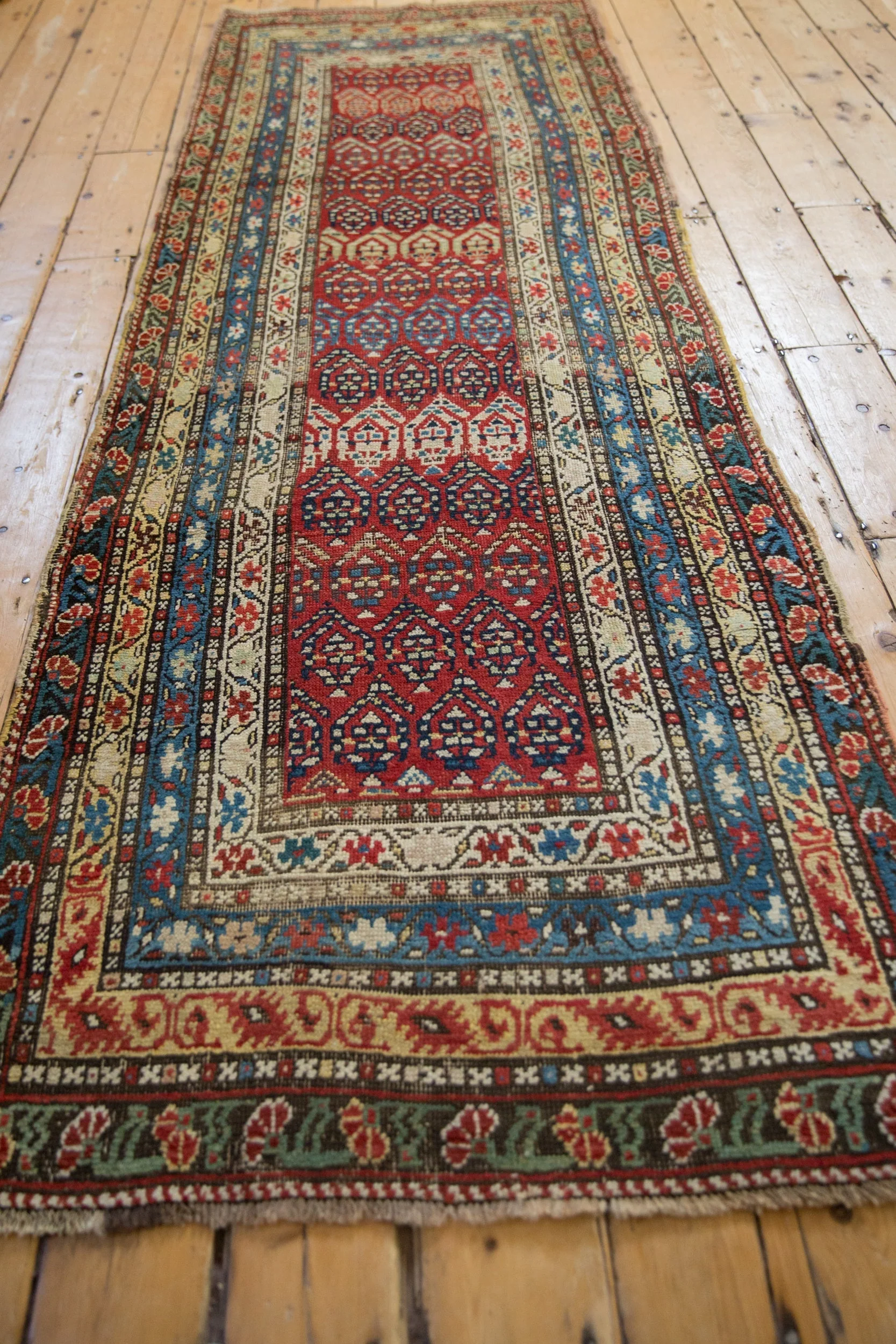 3x9 Antique Karabagh Rug Runner - Image 7