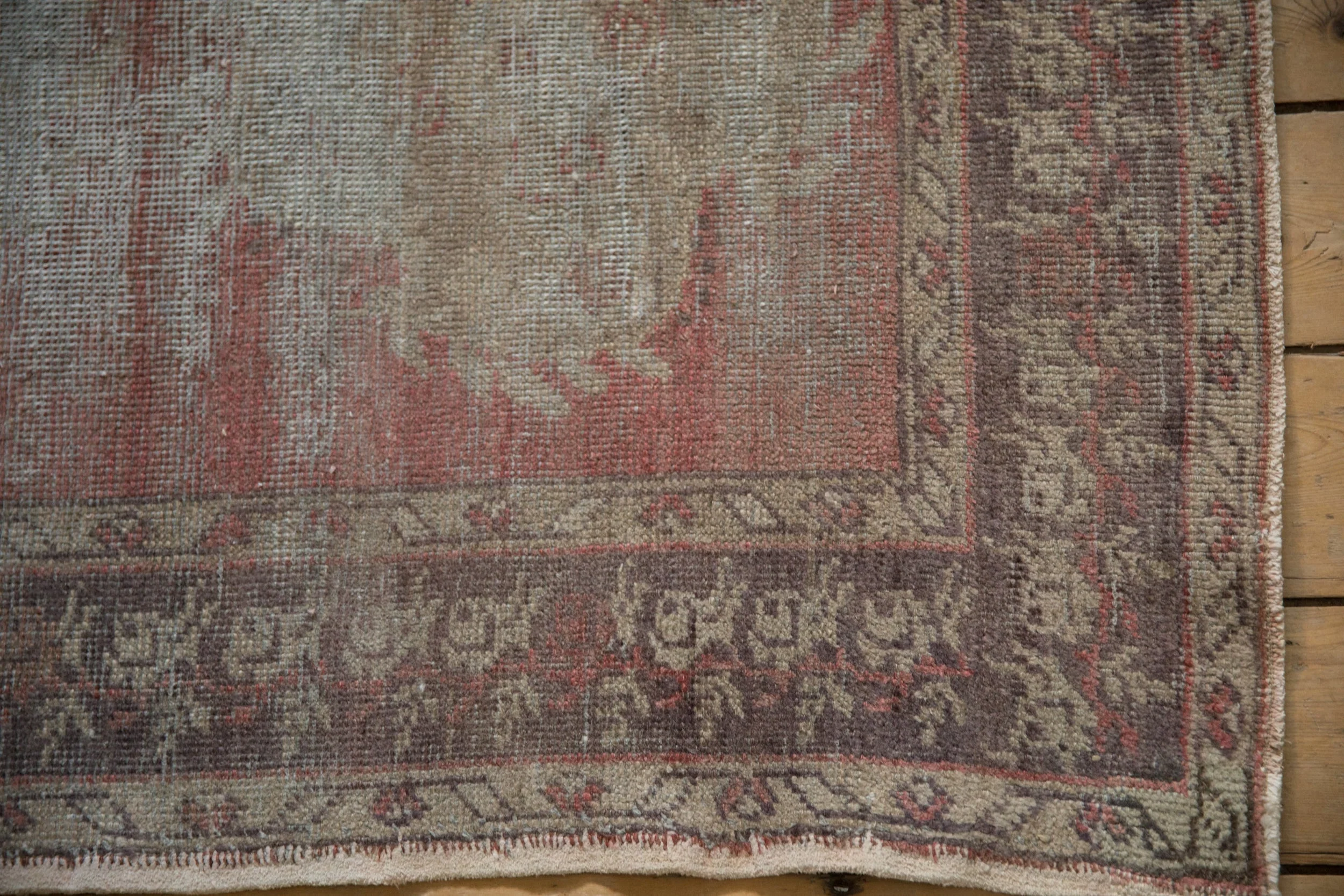 3x9 Vintage Distressed Oushak Rug Runner - Image 3