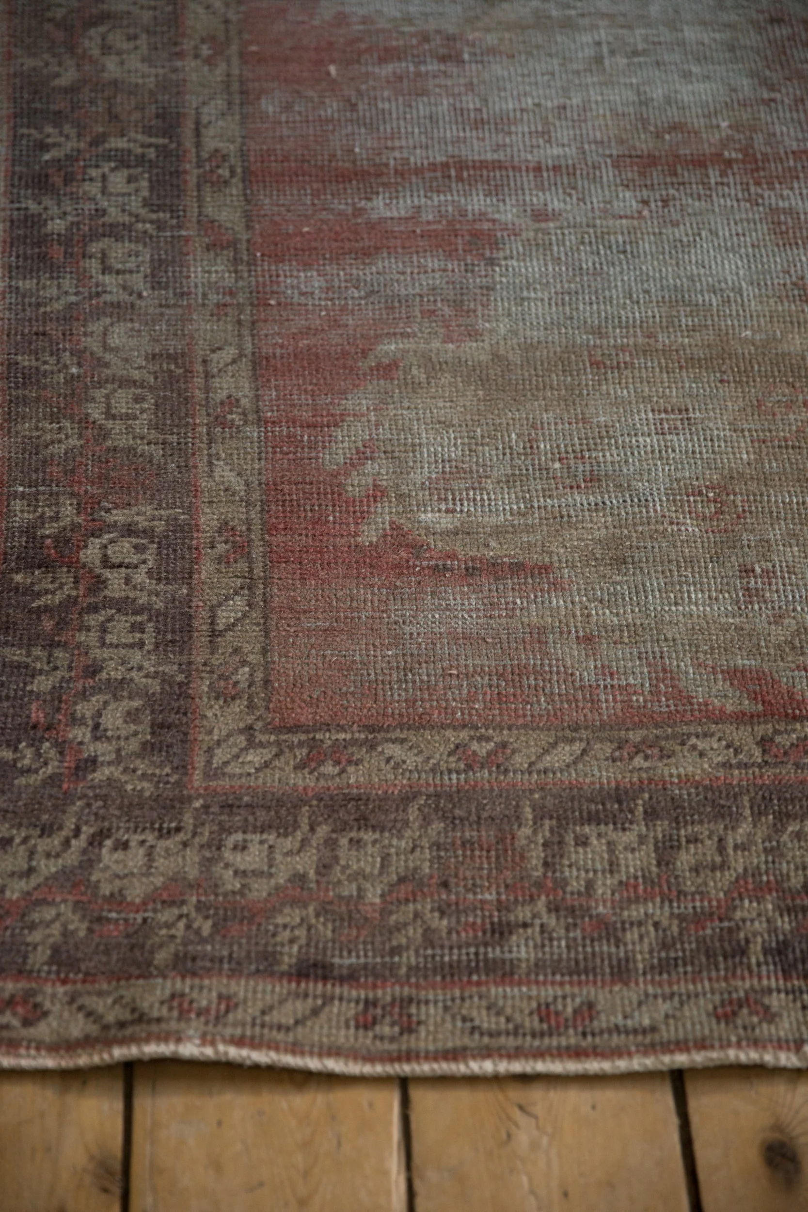 3x9 Vintage Distressed Oushak Rug Runner - Image 5