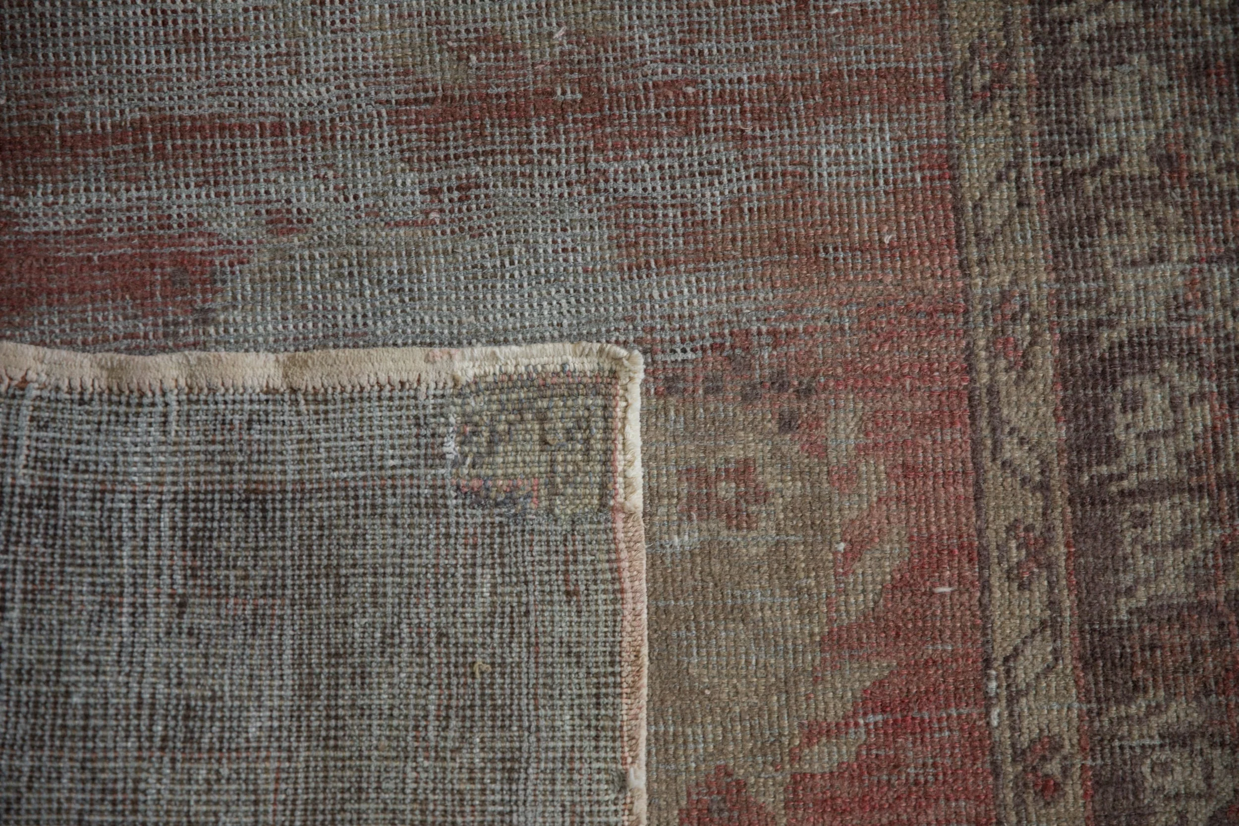 3x9 Vintage Distressed Oushak Rug Runner - Image 7