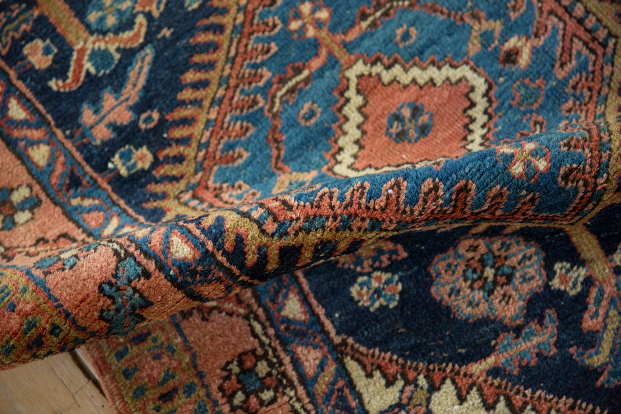 3x9 Vintage Heriz Rug Runner - Image 10