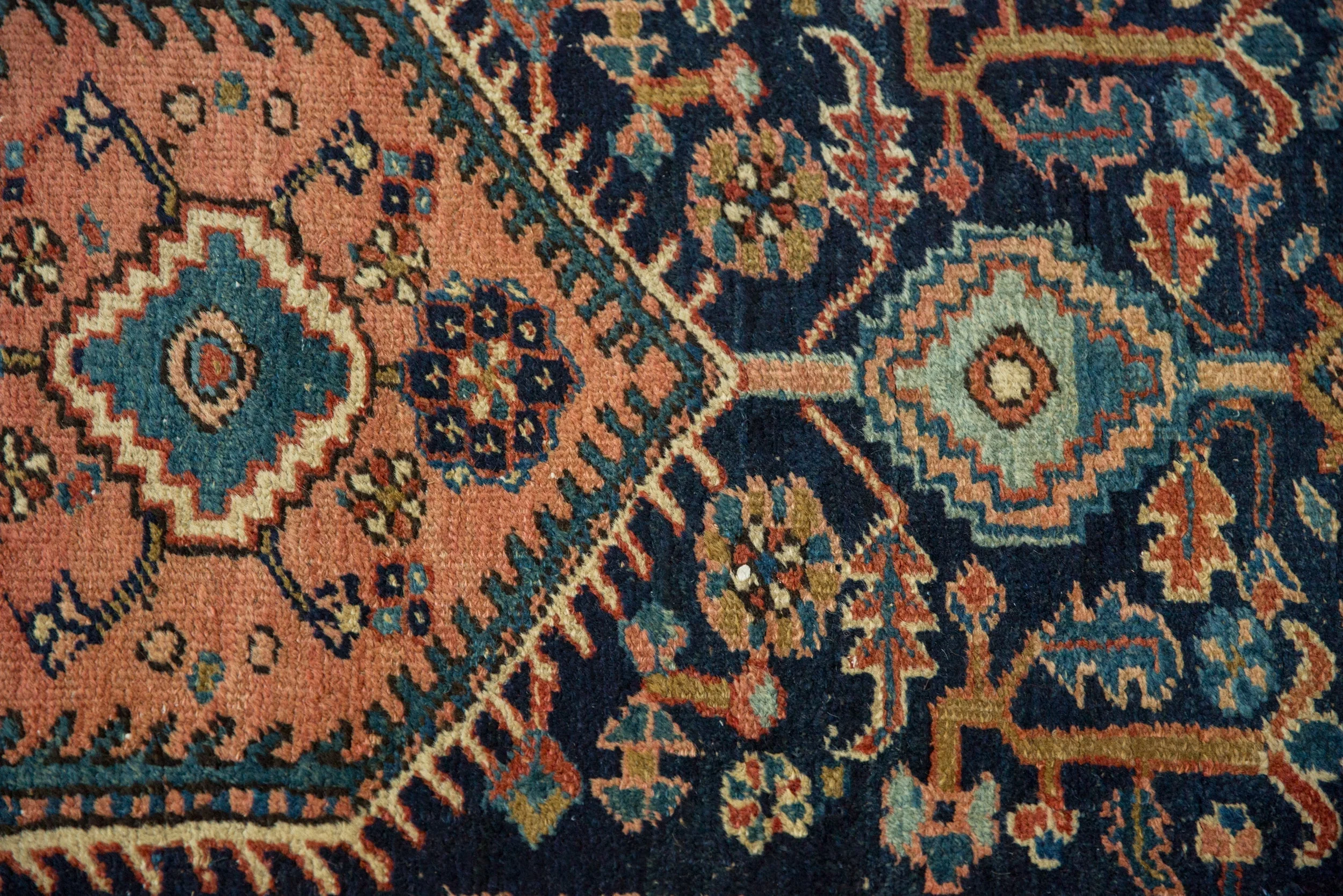 3x9 Vintage Heriz Rug Runner - Image 7