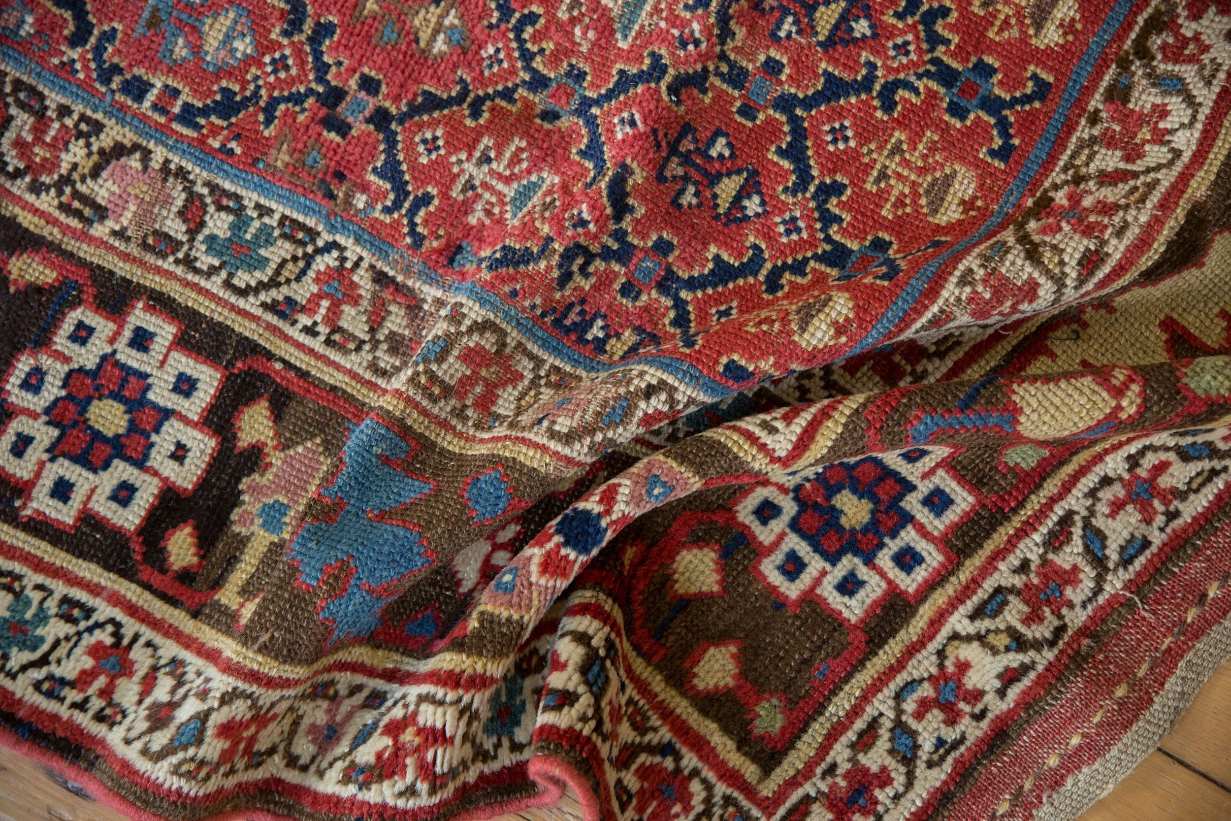 4.5x10.5 Antique Kurdish Rug Runner - Image 10