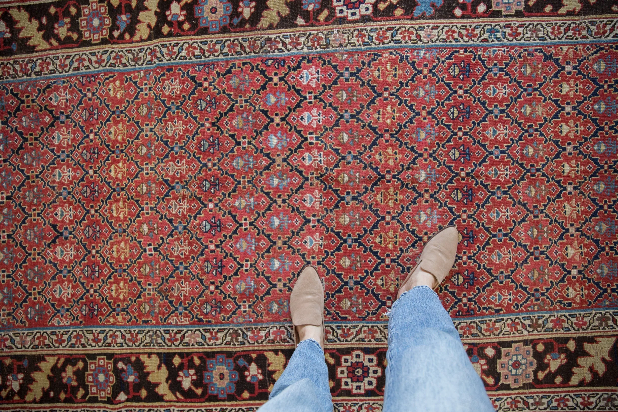 4.5x10.5 Antique Kurdish Rug Runner - Image 2