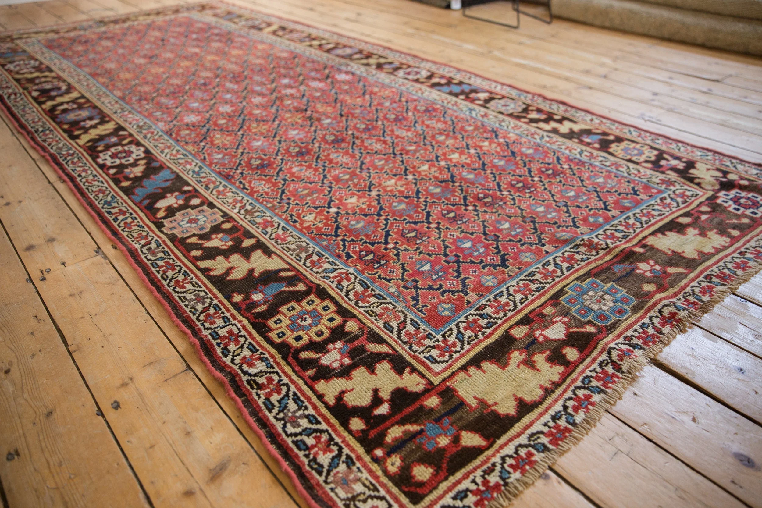 4.5x10.5 Antique Kurdish Rug Runner - Image 5