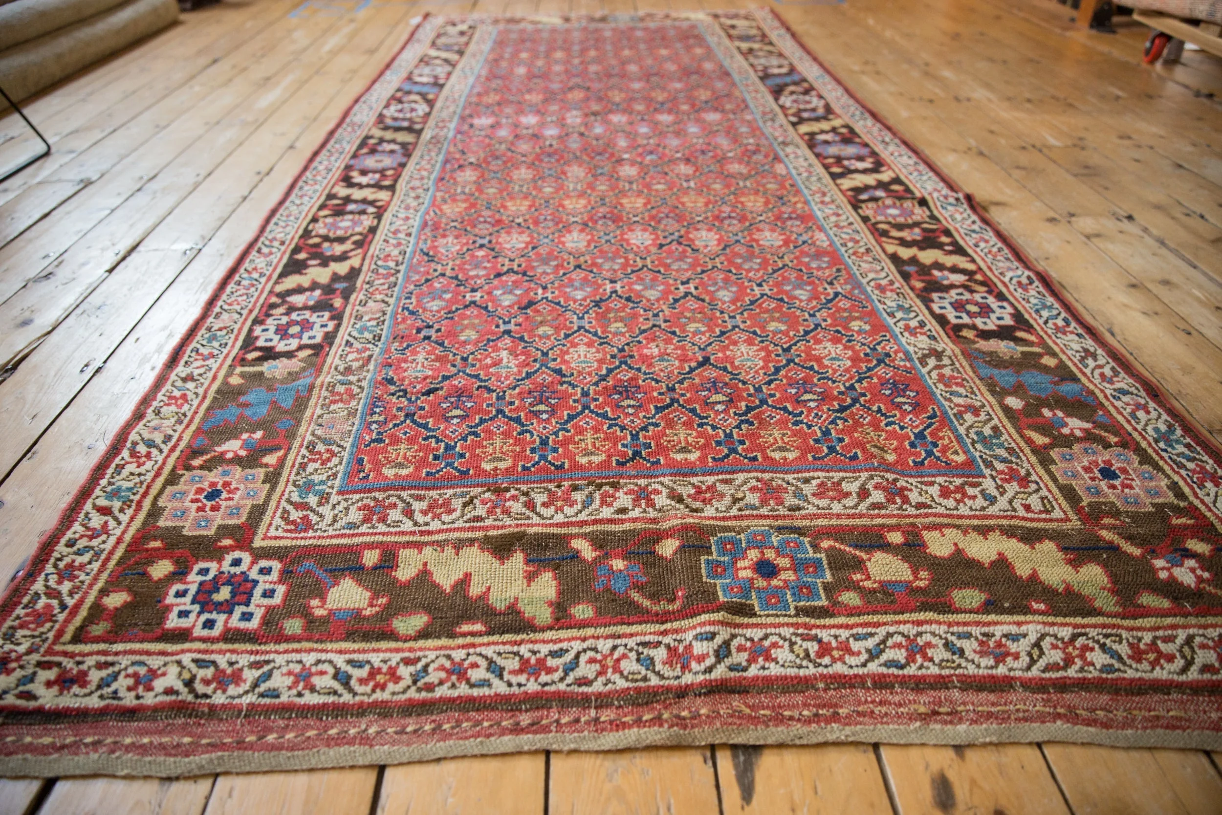 4.5x10.5 Antique Kurdish Rug Runner - Image 8