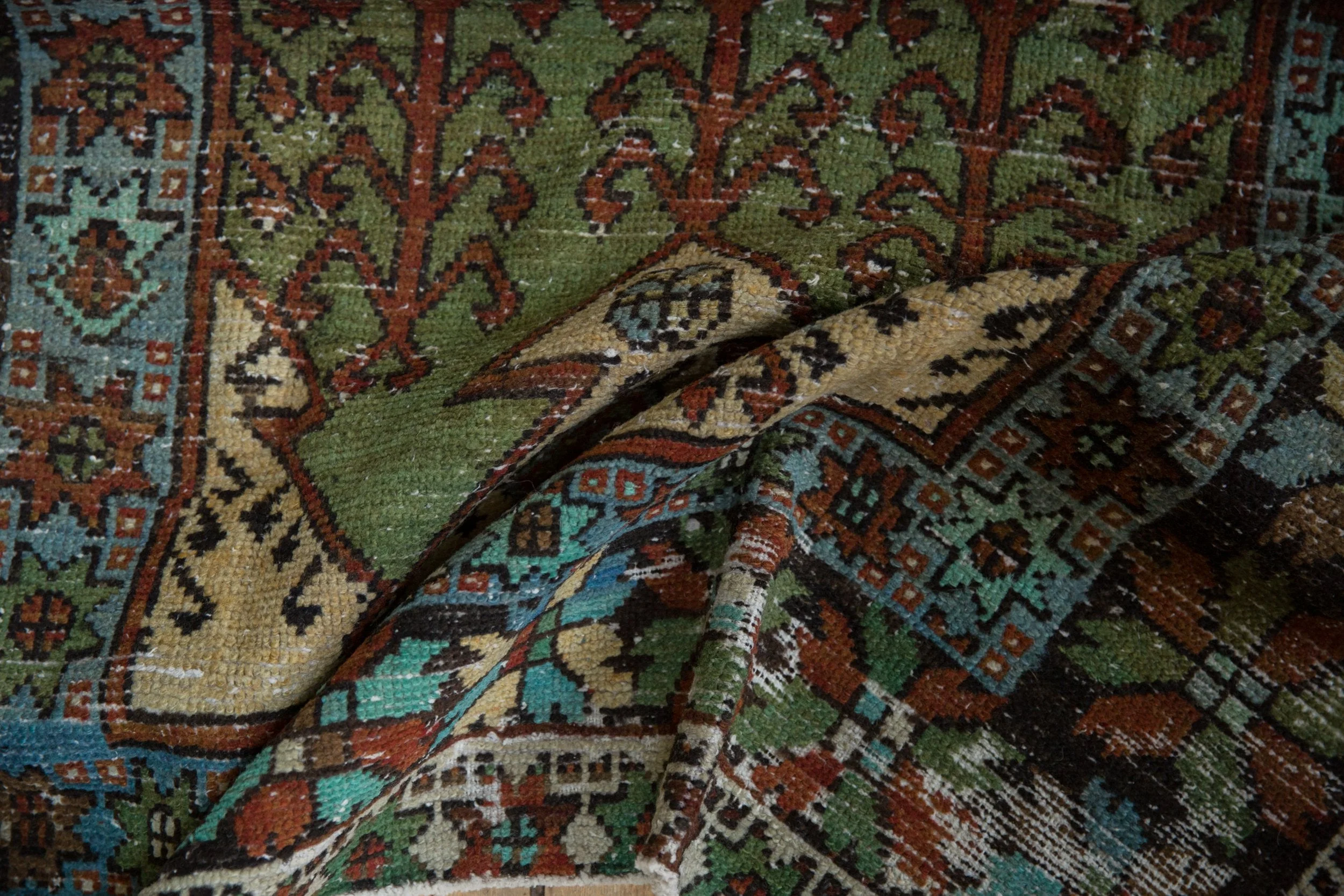 4.5x10.5 Vintage Distressed Oushak Rug Runner - Image 10