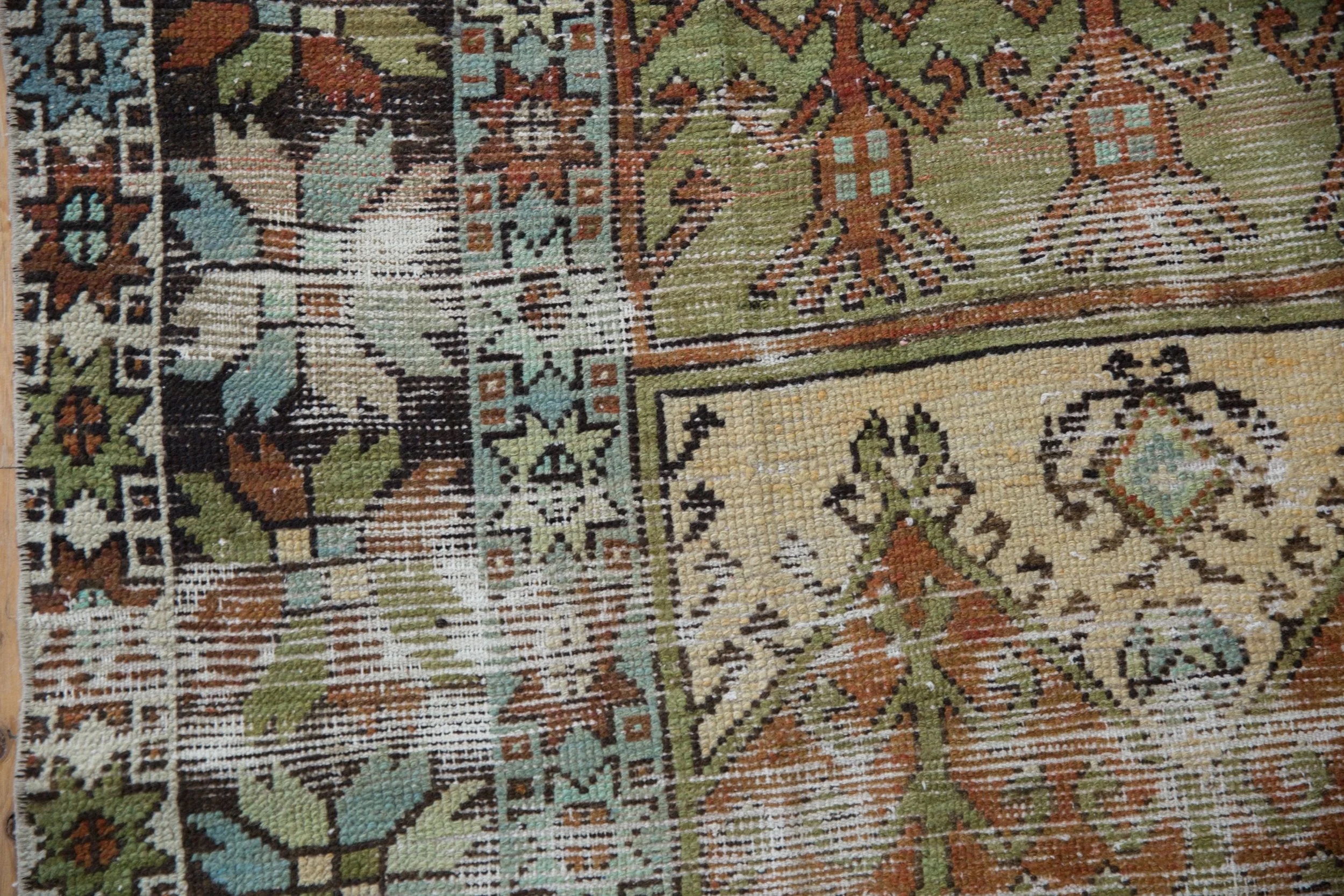 4.5x10.5 Vintage Distressed Oushak Rug Runner - Image 5