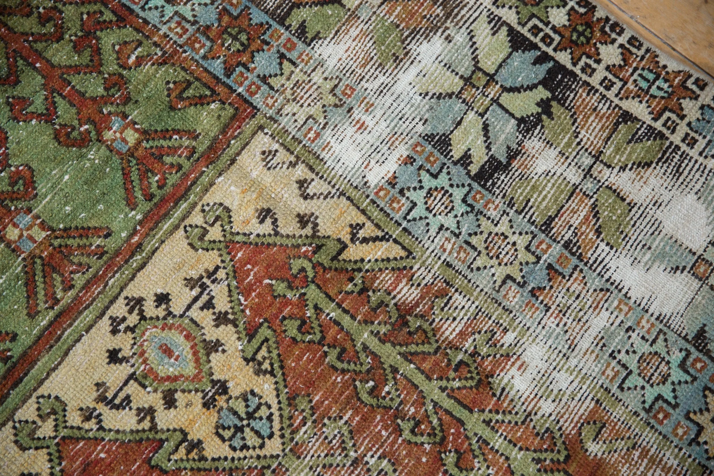 4.5x10.5 Vintage Distressed Oushak Rug Runner - Image 6